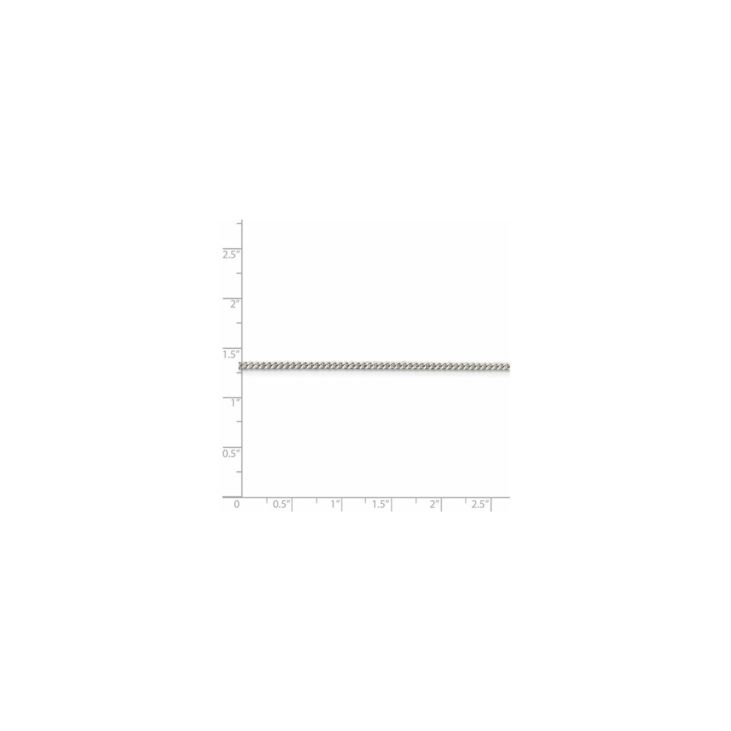 Bracelet gourmette en argent sterling de 7&nbsp;po