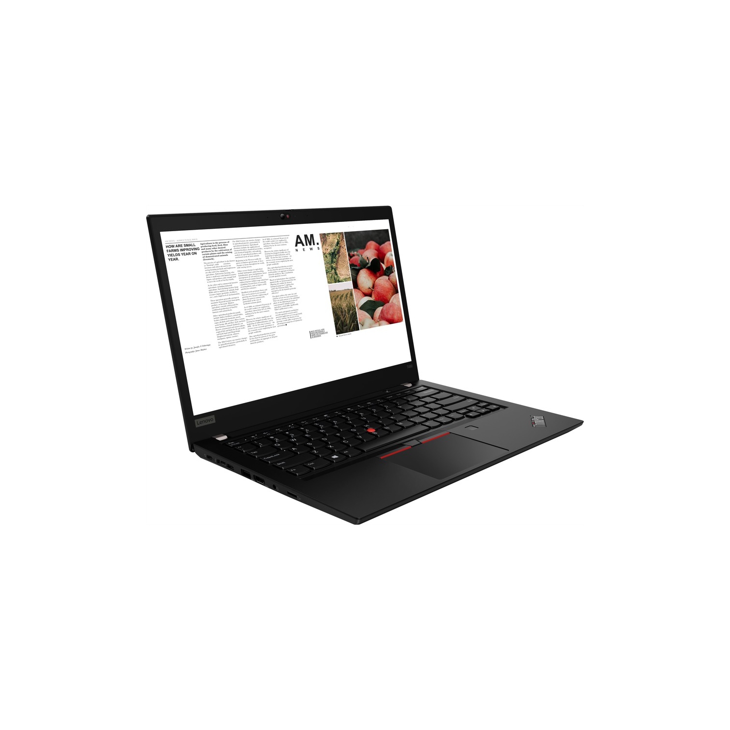 Refurbished (Excellent) - Lenovo ThinkPad T490 14" Touchscreen Laptop - Glossy Black (Intel i7-8665U / 24 GB RAM / 512 GB SSD / Windows 11 Pro)