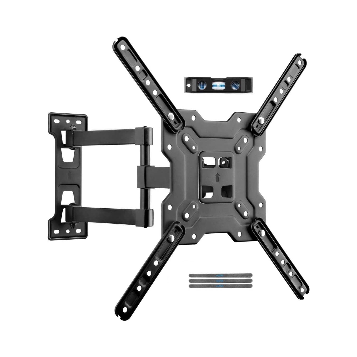 Adjustable TV Wall Mount up to 55lbs, Swivel and Tilt TV Arm Bracket for Most 23-55 inch LED, LCD Monitor and Plasma TVs VESA up to 400x400mm