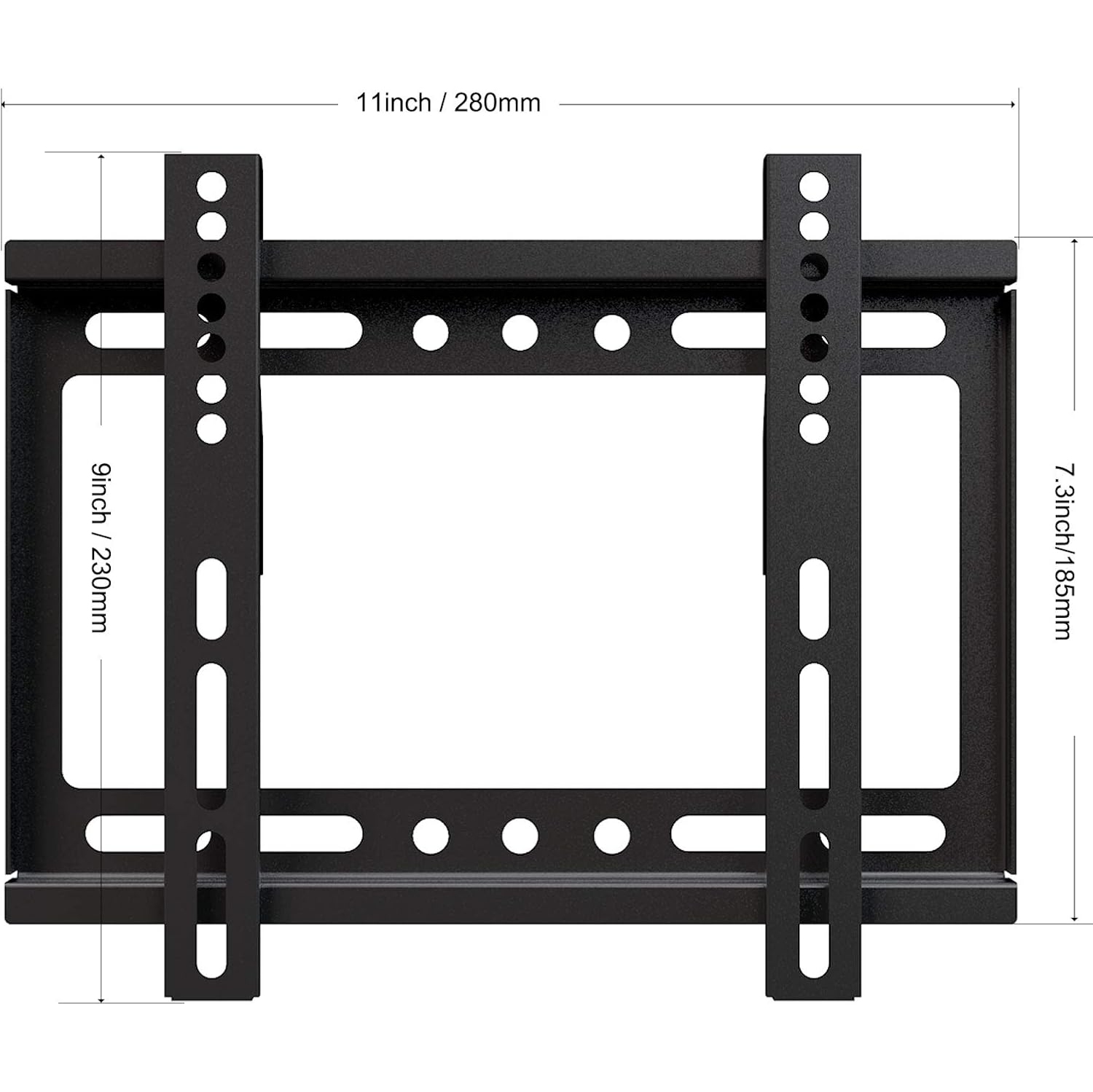 Support mural mince, robuste et articulé, profil bas fixe, pour téléviseurs à écran plat à écran plat OLED LCD de LED 20 22 24 32 39 40 14-42 po