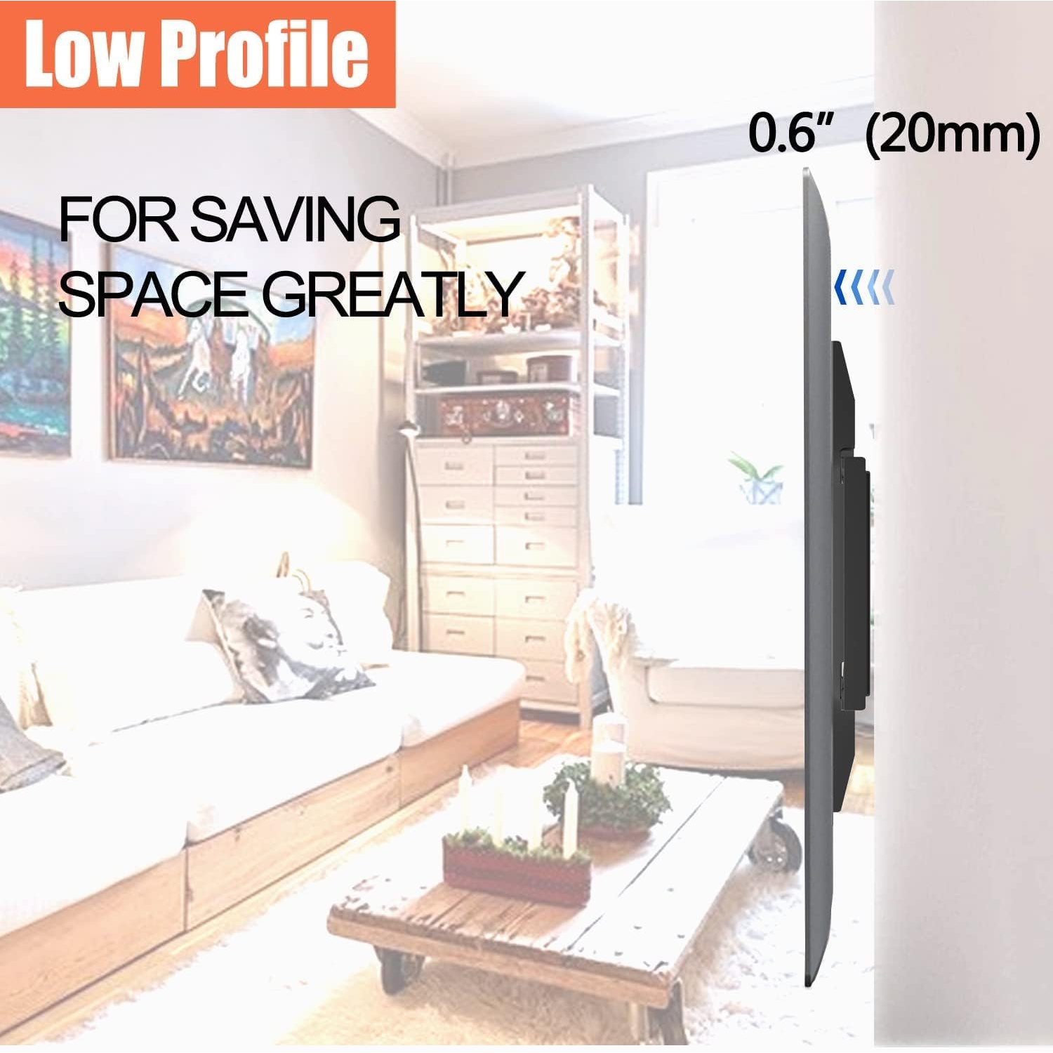 Support mural fixe pour moniteur à écran plat incurvé de 14 à 42 po; Moniteur 40 po de 19 24 28 32 po; Petits téléviseurs; Montage