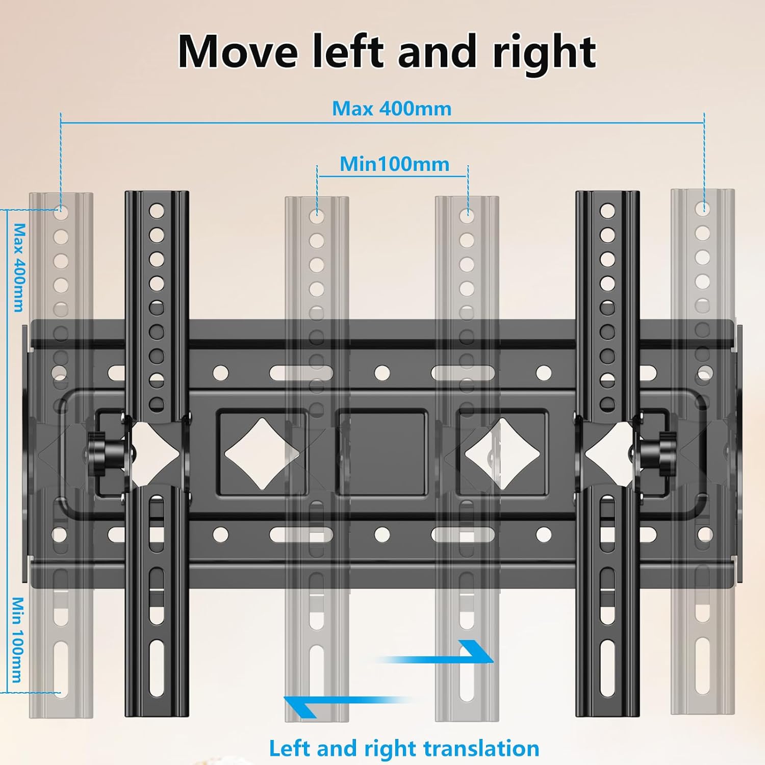 Tilt TV Wall Mount for 14-42 Inch Flat Curved Screen TVs Monior Holds up to 55lbs, Fits 24 32 40" Max VESA 200x200mm, Low Profile Small Wall Mount TV