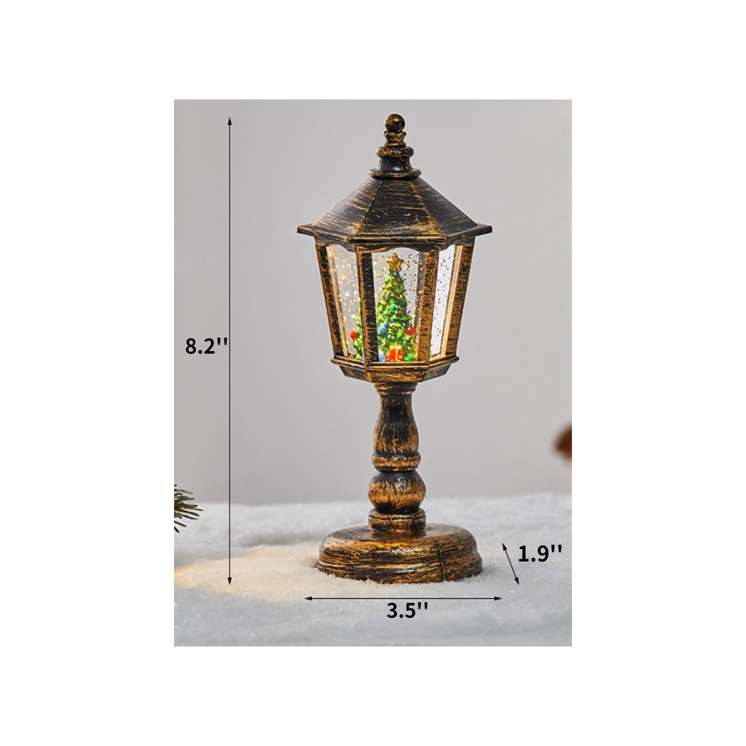 Lampe de table Santa Claus 1 pièces avec abat-jour conique hexagonal pour décoration de Noël de fête