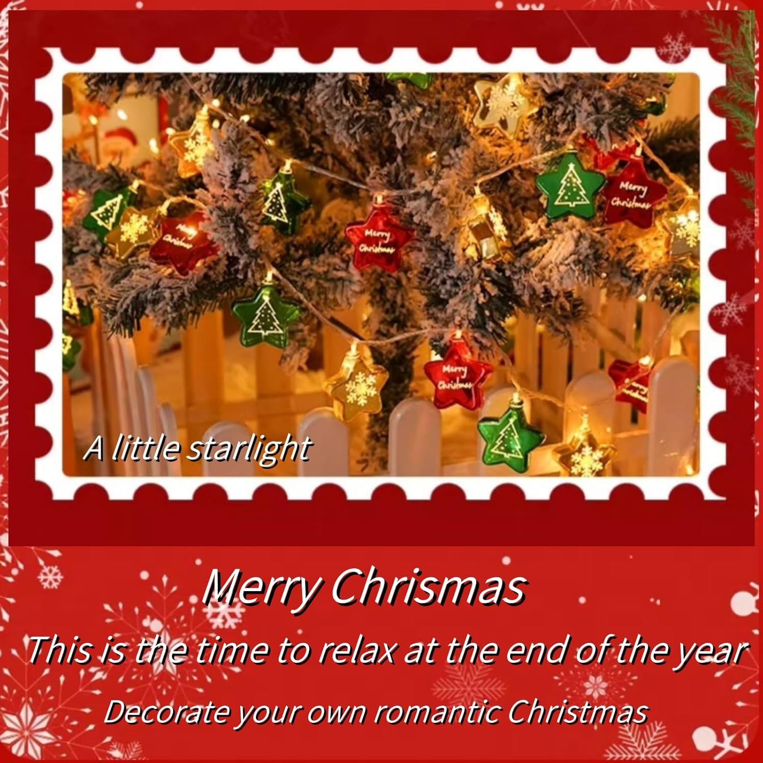 Jeu de lumières à 40 DEL de 19 pi, décoration d'arbre de Noël, lumières de fée étanches d'intérieur, ampoules de Noël scintillantes d'extérieur, à