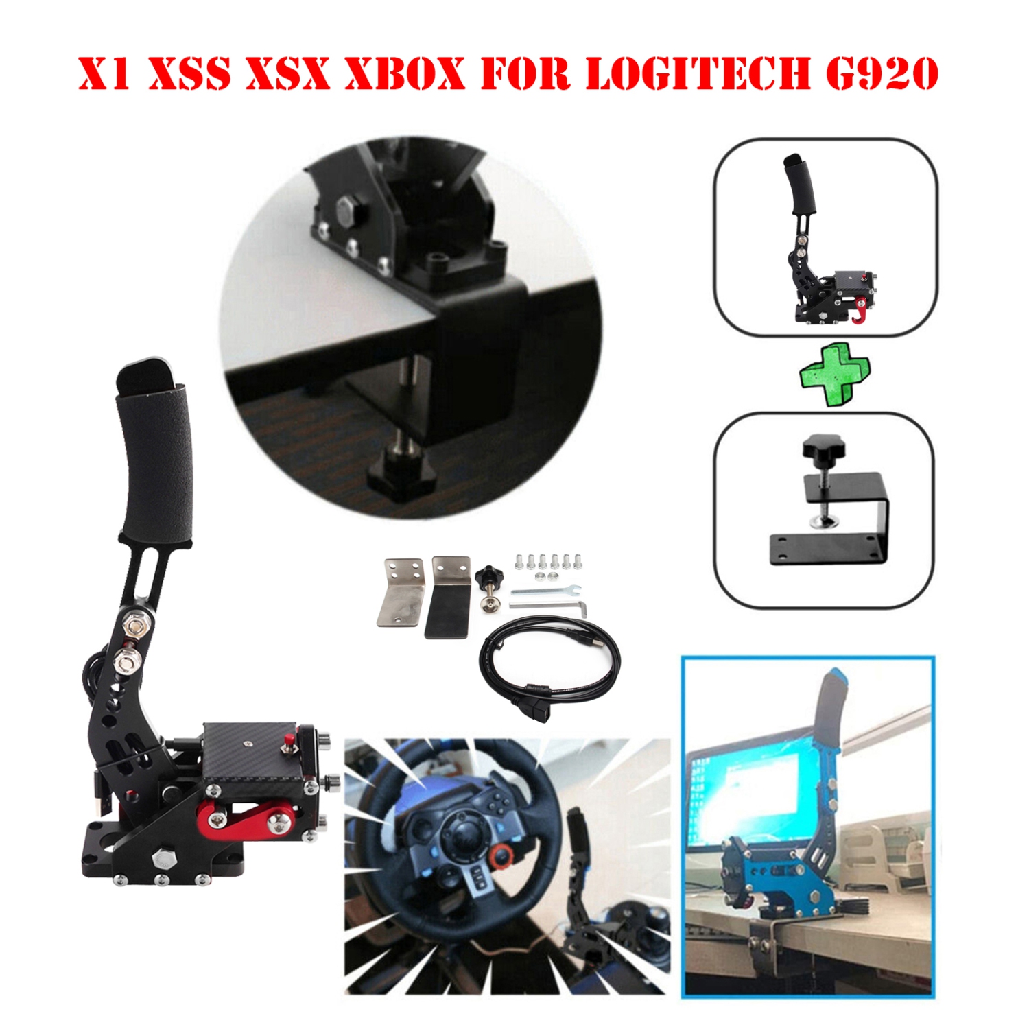 14Bit X1 XSS XSX XBOX USB3.0 SIM Handbrake Kits for Steering Wheel Stand G920
