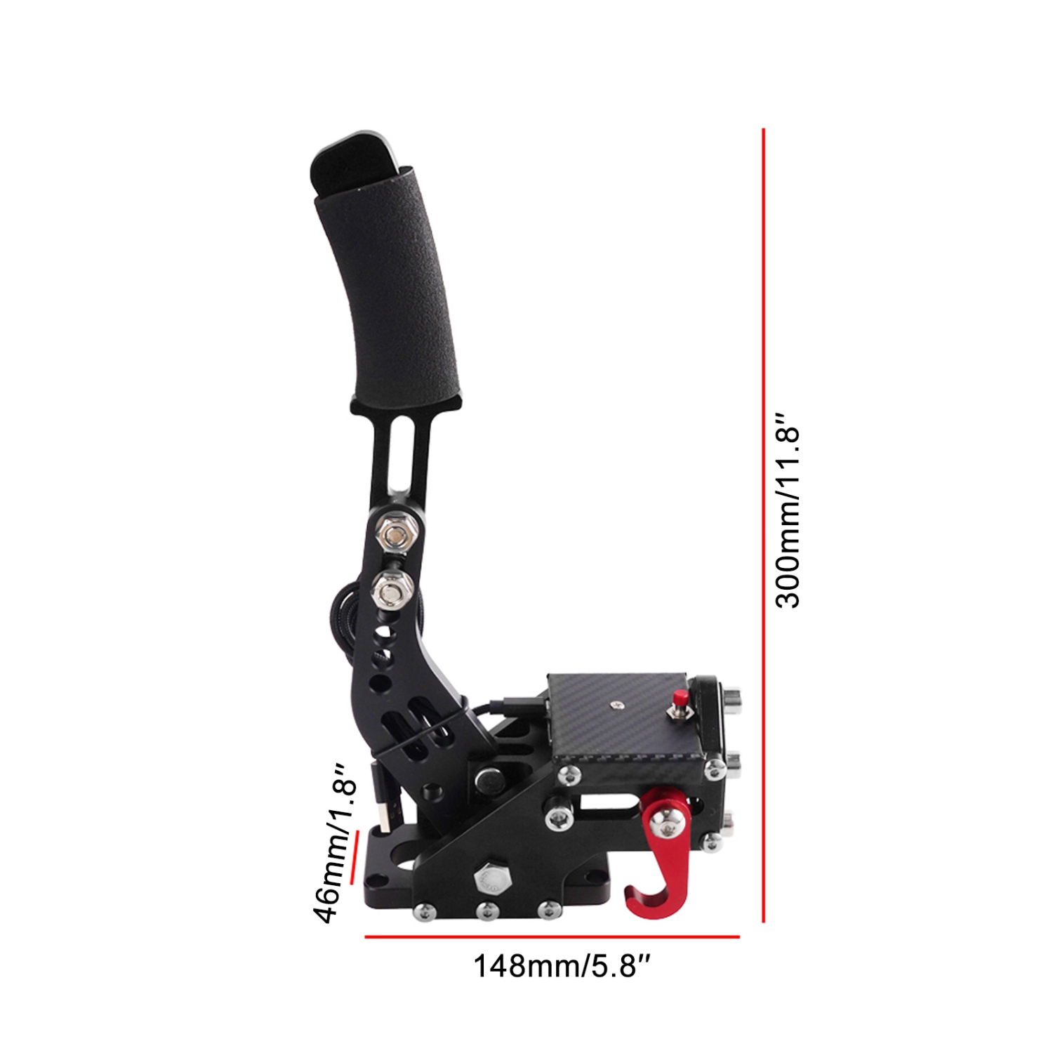 14Bit PS4/PS5 PS USB3.0 SIM Handbrake for Racing Games Thrustmaster T300RS Black