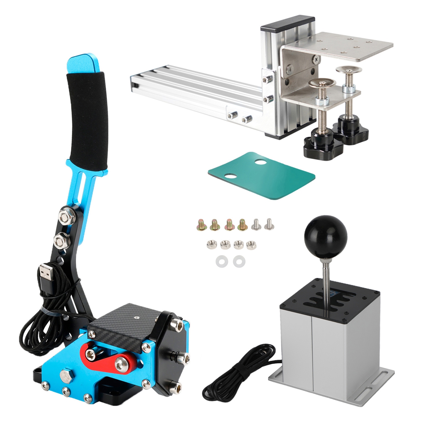 Frein à main USB avec pince en L et levier de vitesses 7+R H pour jeu de course G25 G27 G29 de Logitech