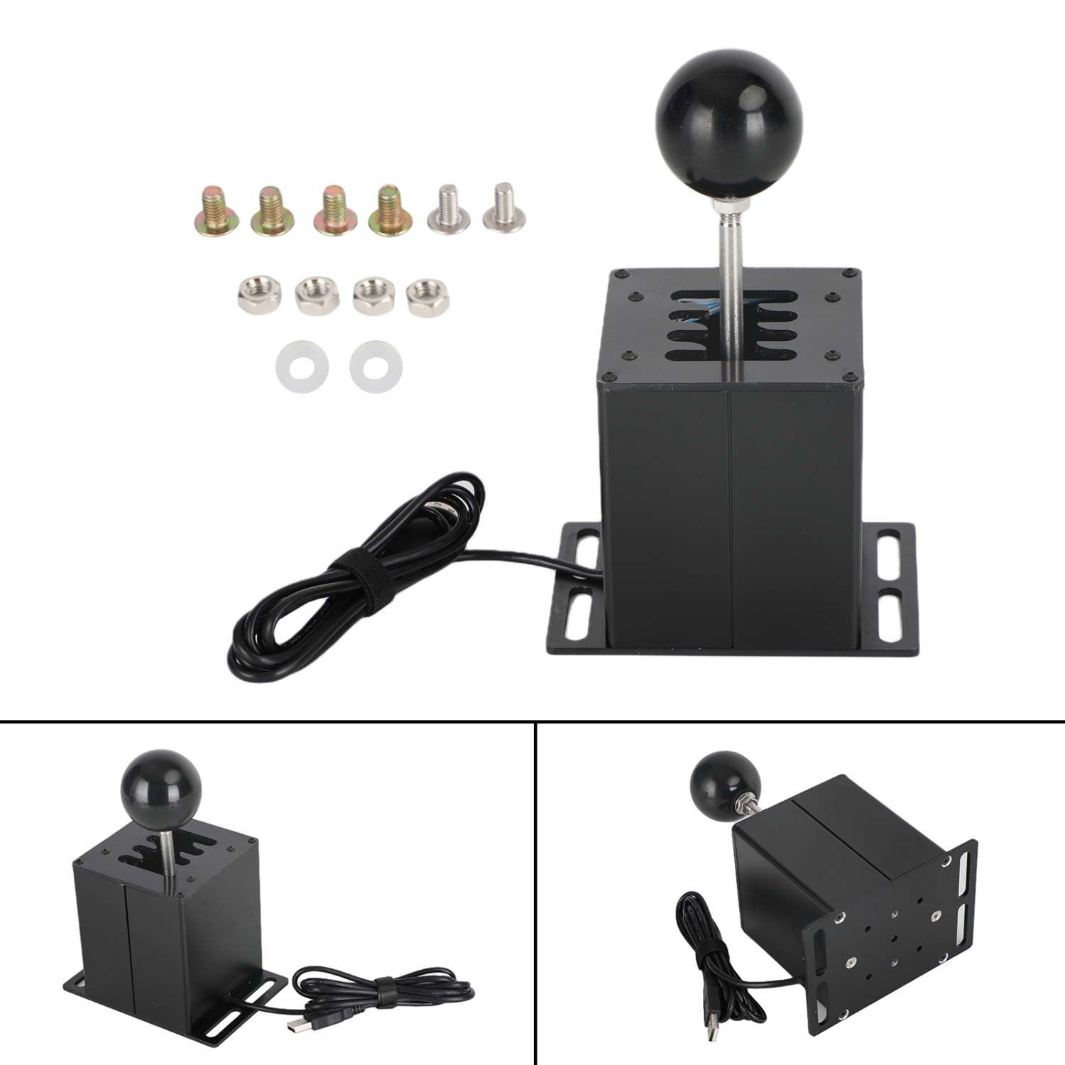 7+R USB Simulator H Gear shifter for Logitech G29 G920 Steering Wheel PC Black