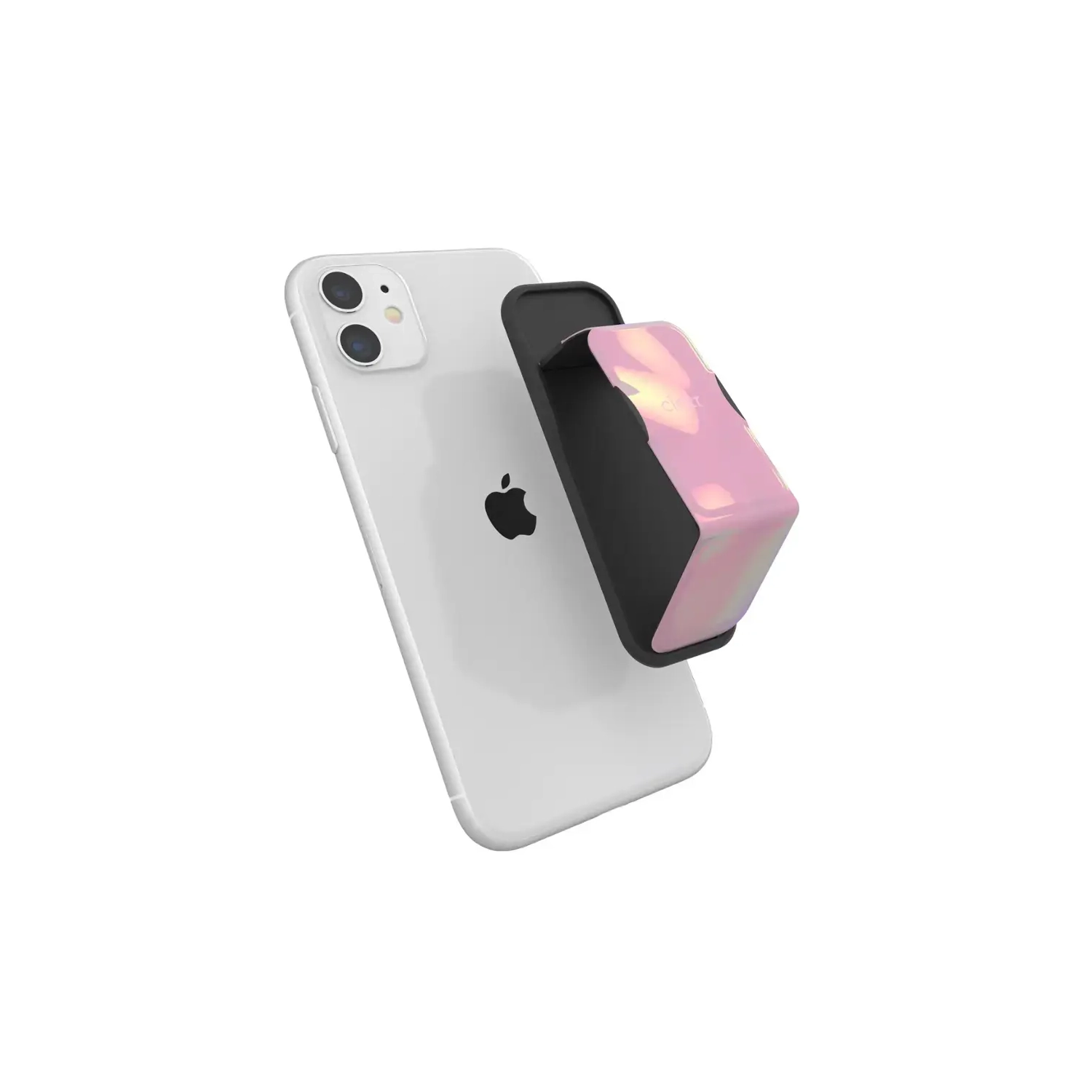 CLCKR - Phone Grip and Stand for Most Cell Phones - Pink