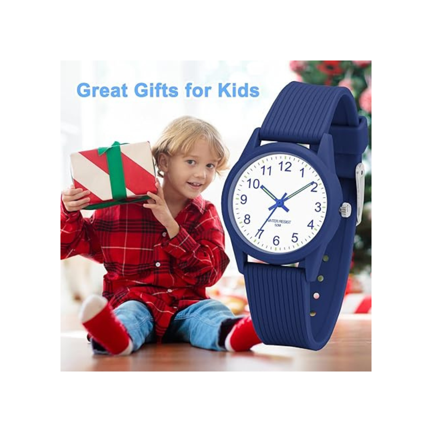 Analog Kids Watches for Girls Boys Kids Watches Learning Time 50M Waterproof Children Watch Easy to Read for Ages 4-12 Kids Great Birthday Gifts