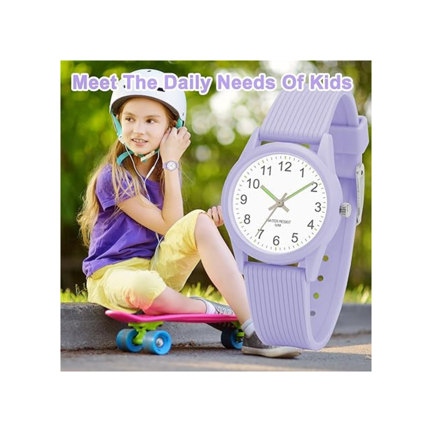 Analog Kids Watches for Girls Boys Kids Watches Learning Time 50M Waterproof Children Watch Easy to Read for Ages 4-12 Kids Great Birthday Gifts
