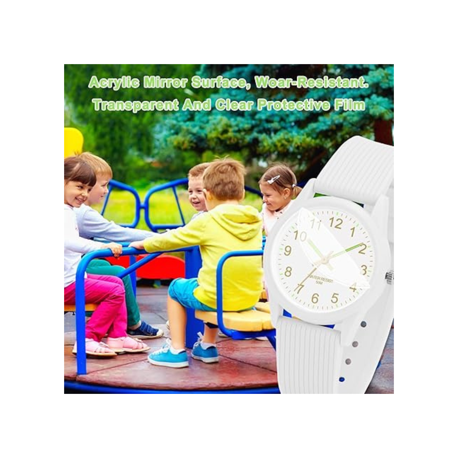 Analog Kids Watches for Girls Boys Kids Watches Learning Time 50M Waterproof Children Watch Easy to Read for Ages 4-12 Kids Great Birthday Gifts