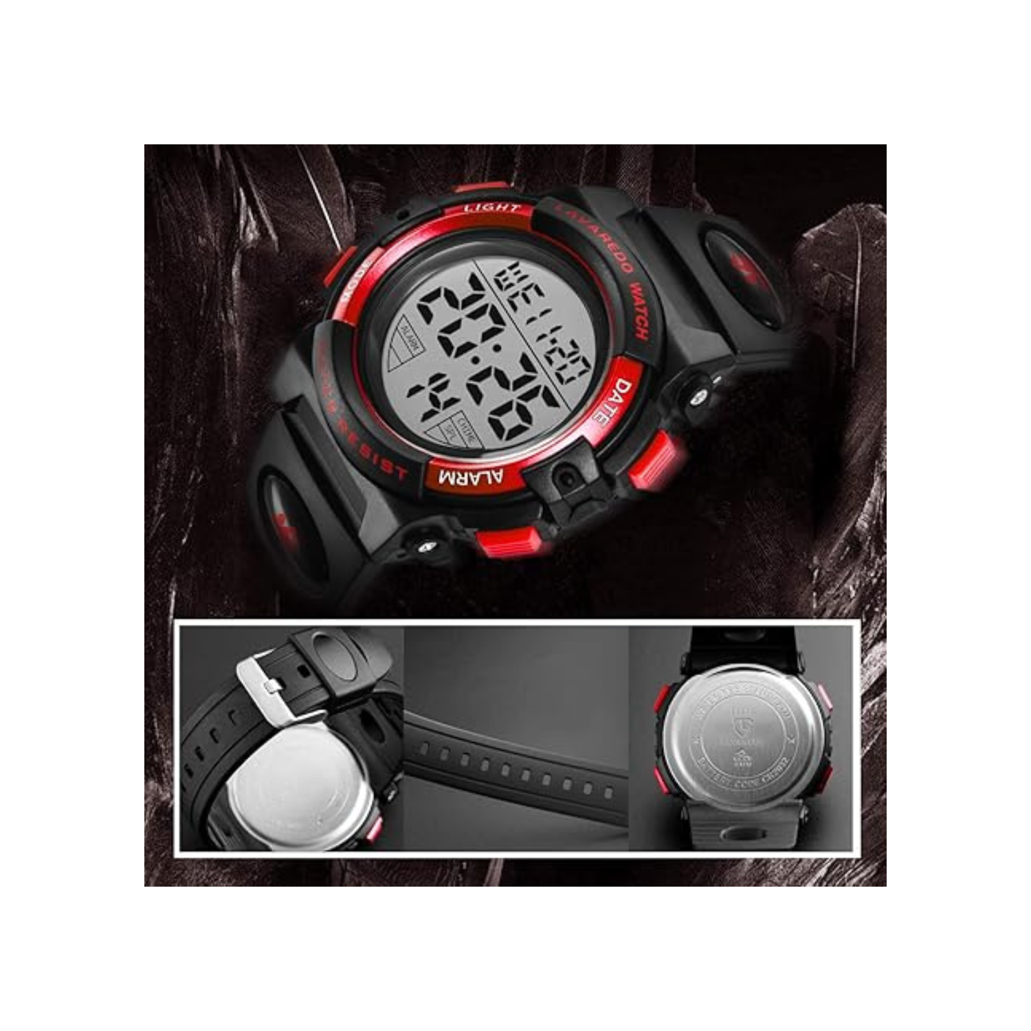 Kids Watch, Boys Watch for 6-15 Year Old Boys, Digital Sport Outdoor Multifunctional Chronograph LED 50 M Waterproof Alarm Calendar Analog Watch for