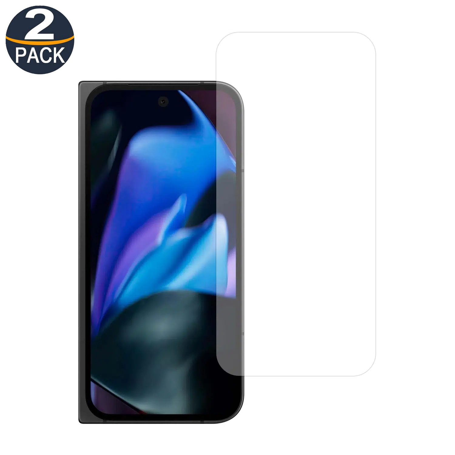 [2 Packs] Protecteur d'écran en verre trempé Premium de CS pour Pixel 9 Pro Fold de Google, étui et sans bulles