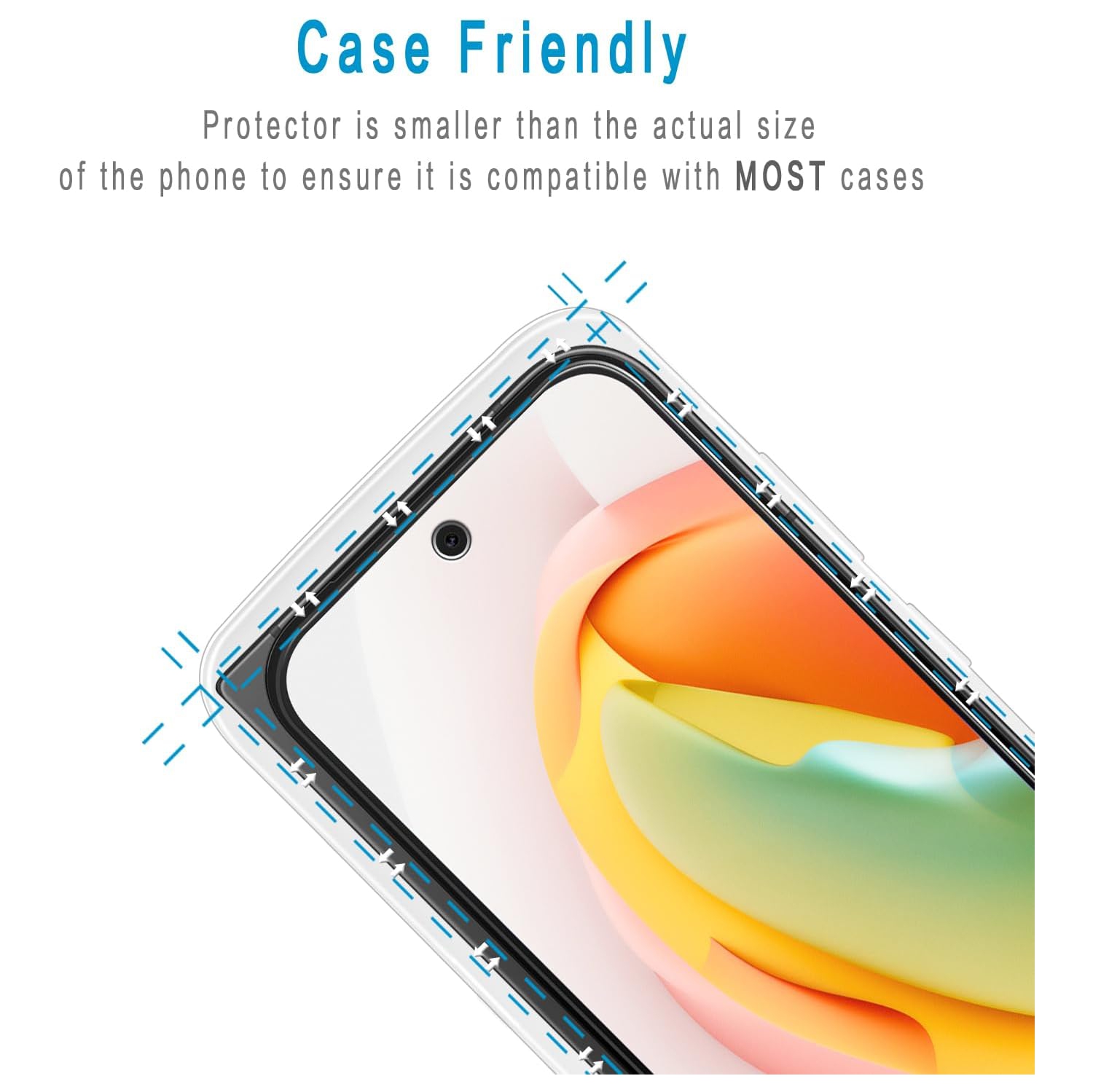 [2 Packs] Protecteur d'écran en verre trempé Premium de CS pour Pixel 9 Pro Fold de Google, étui et sans bulles