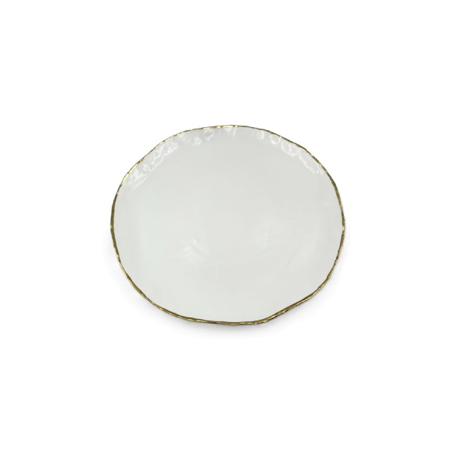 Assiette de présentation ronde style libre, collection Simplicity, blanc, 12,5&nbsp;po