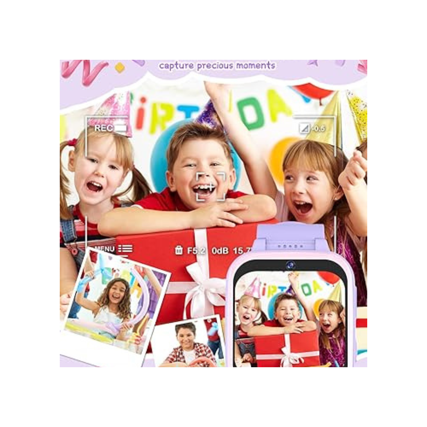 Kids Smart Watch for Boys Girls, Kids Fitness Activity Tracker Watch 1.54'' Screen with Pedometer Flashlight Camera Calculator Alarm Clock 16