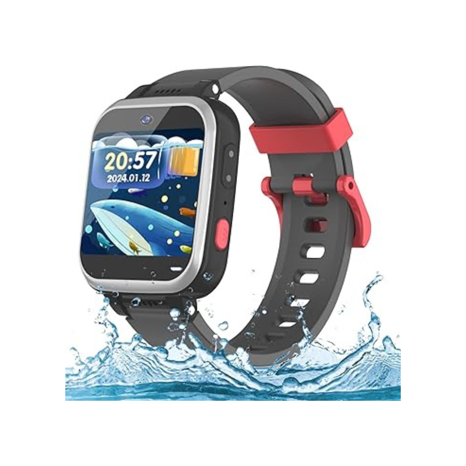 Kids Smart Watch for Boys Girls, Kids Fitness Activity Tracker Watch 1.54'' Screen with Pedometer Flashlight Camera Calculator Alarm Clock 16