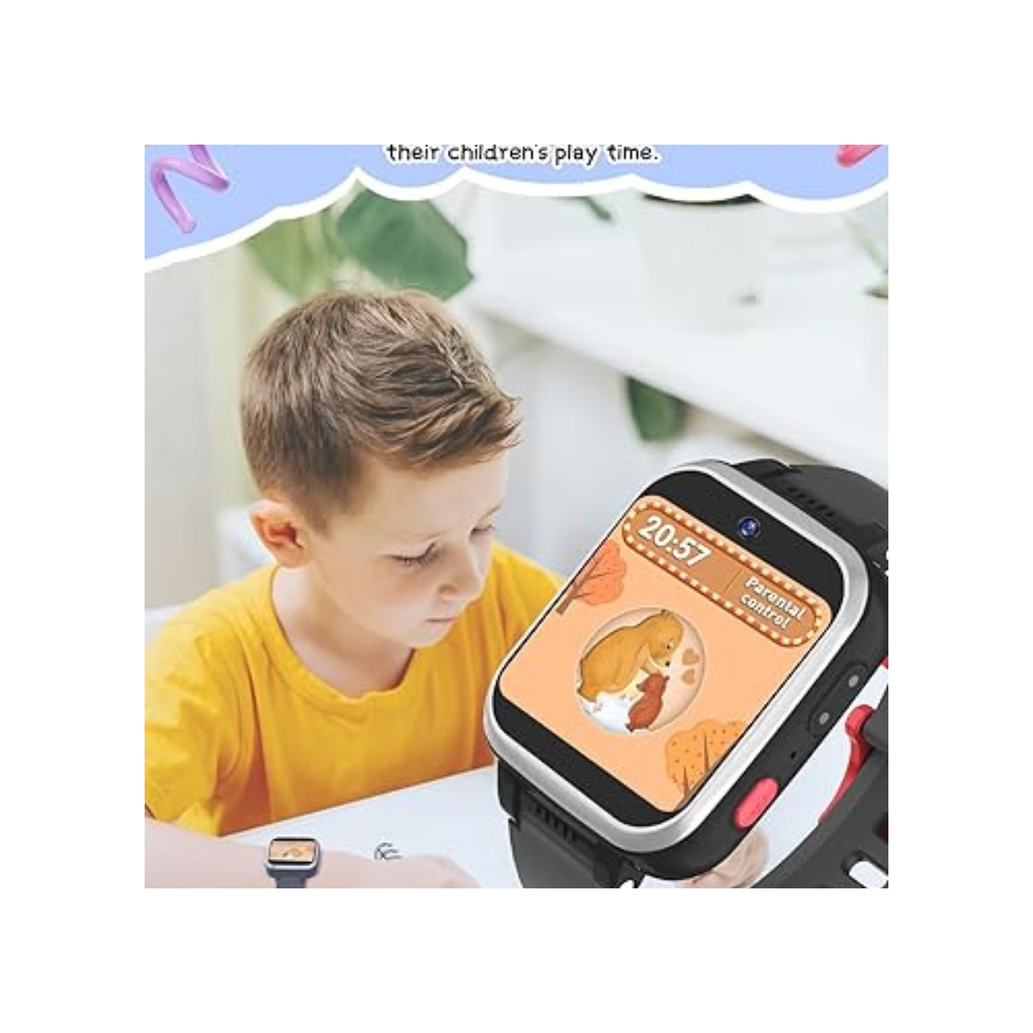 Kids Smart Watch for Boys Girls, Kids Fitness Activity Tracker Watch 1.54'' Screen with Pedometer Flashlight Camera Calculator Alarm Clock 16