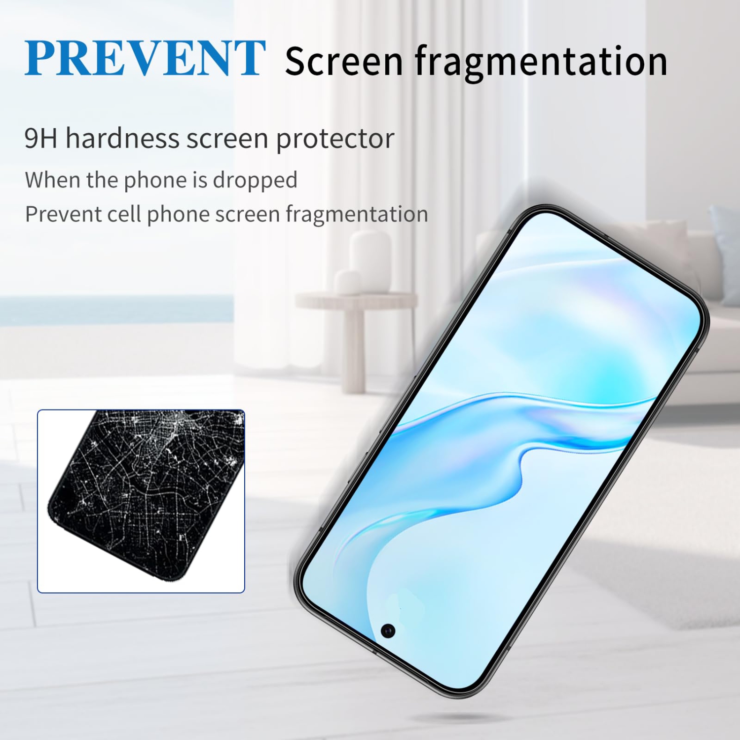 3+3 Pack de protecteurs d'écran pour Google Pixel 9?Sorti en 2024? Pellicule d'écran en verre trempé sans bulles