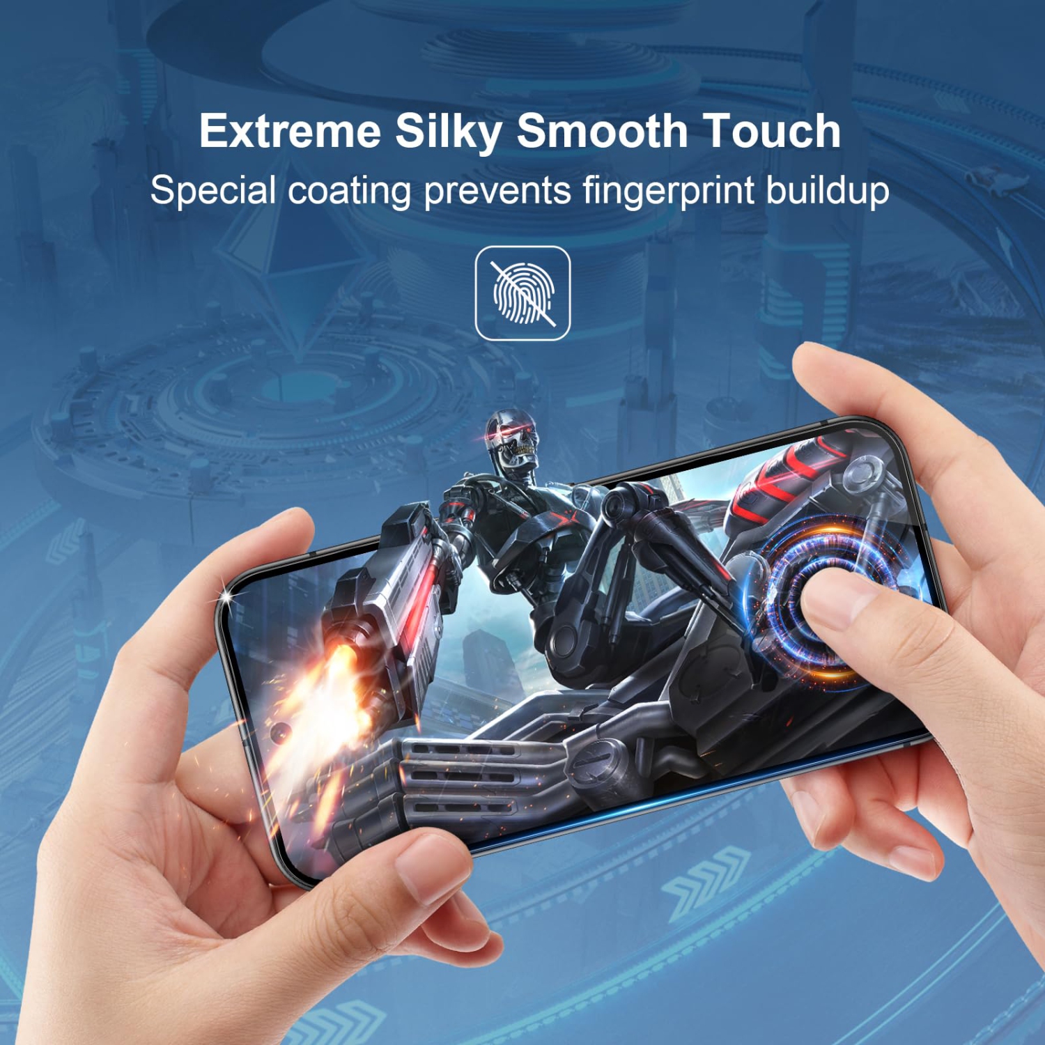 Paquet de 3 protecteurs d'écran pour Pixel 9/9 Pro de Google en verre trempé HD pleine couverture facile à installer, bord rond Résistant aux rayures