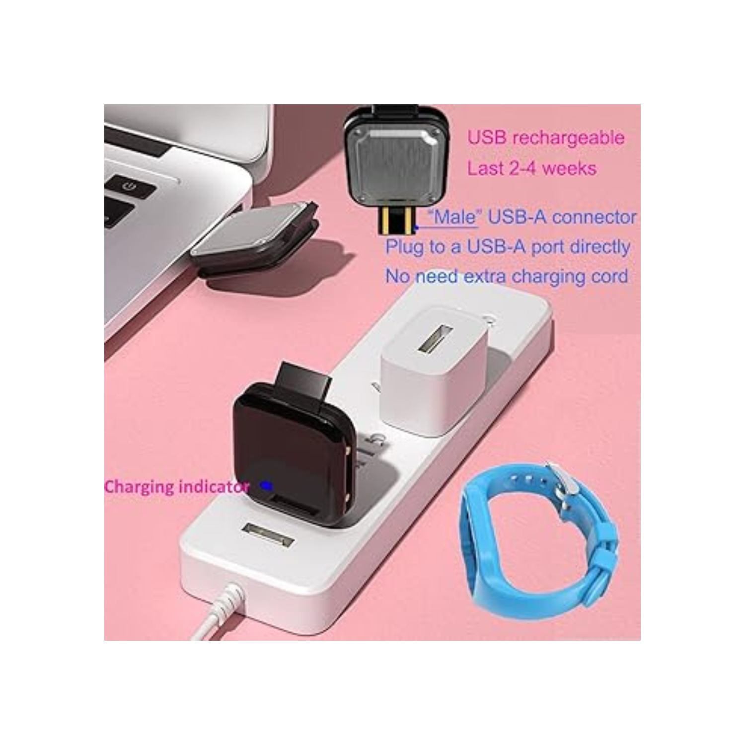 Vibrating Alarm Watch, Water Resistant Potty Training Watch Rechargeable Medical Reminder Watch with Timer and 15 Daily Alarms