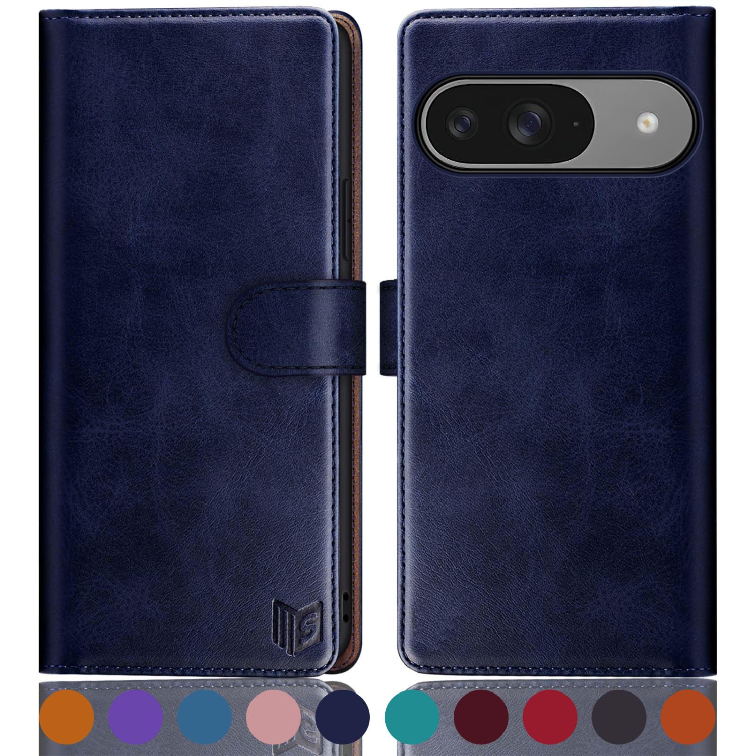 Google Pixel 9 5G/Google Pixel 9 Pro 6,3 Étui portefeuille avec porte-carte de crédit anti-RFID, Flip Book PU Étui protecteur en cuir Femmes pour