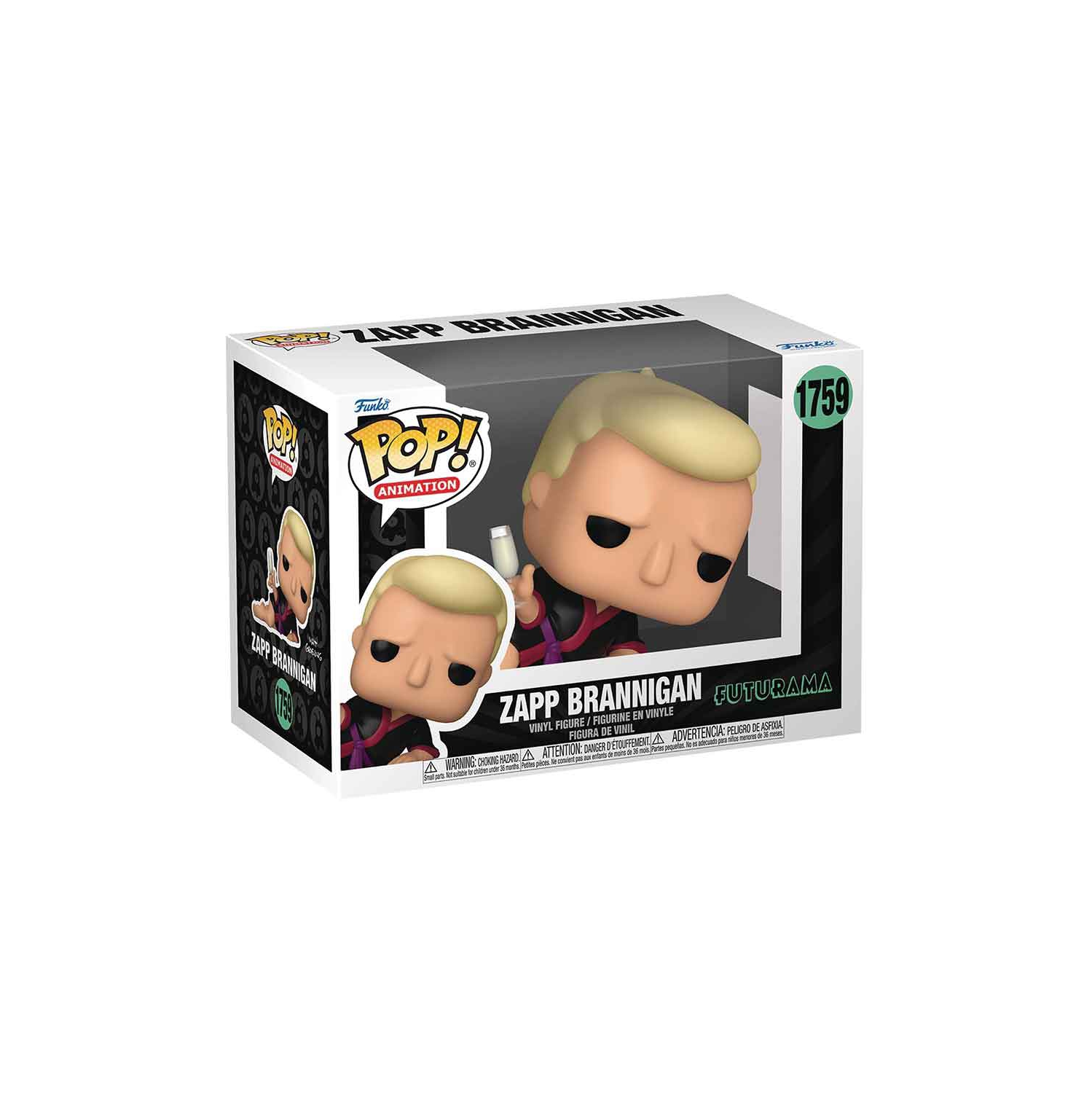 Pop Animation – Figurine d'action Futurama de 3,75&nbsp;po - Zapp Brannigan no 1759