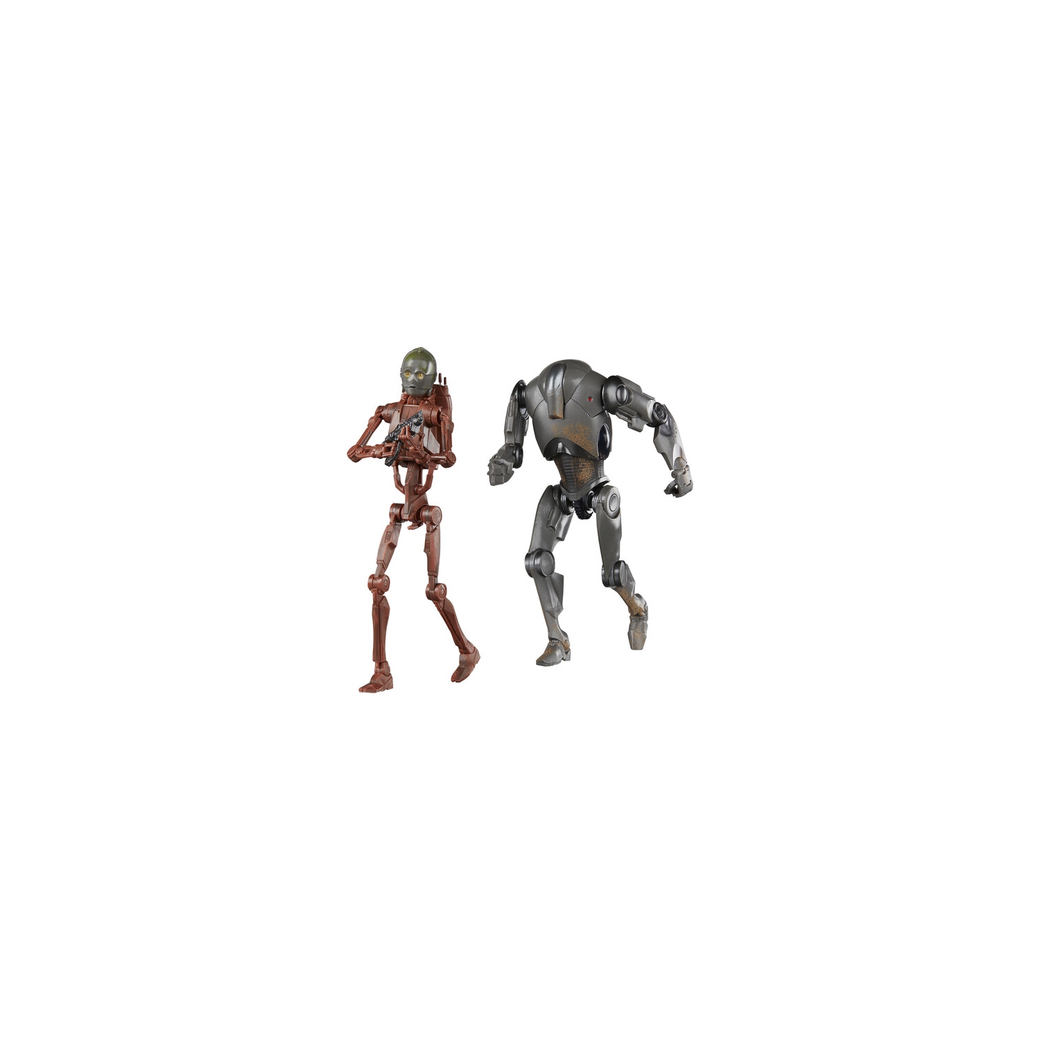 2 figurines d'action de luxe Star Wars The Black Series 6&nbsp;po - C-3PO et super droïde de combat