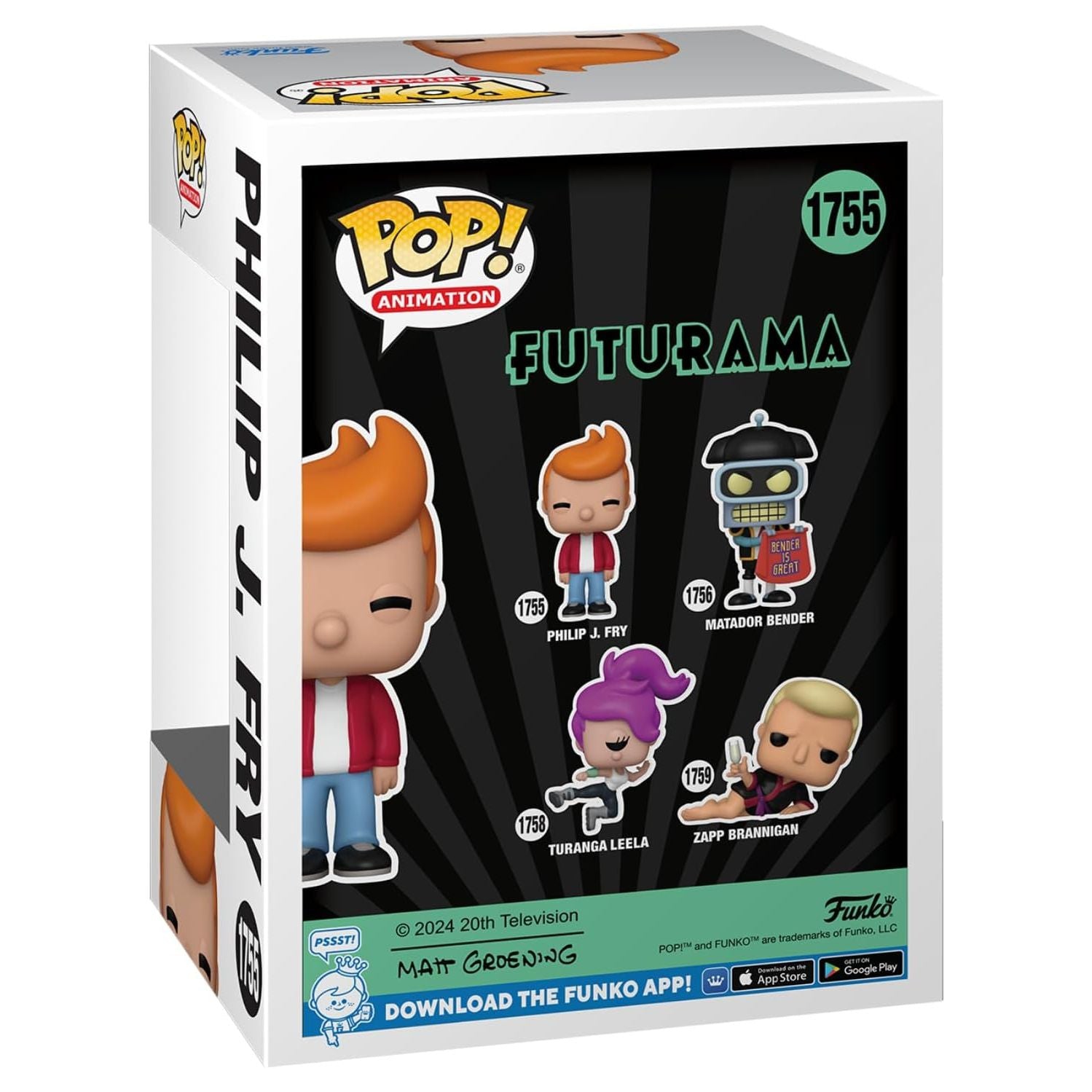 Pop Animation Futurama 3,75&nbsp;po - Philip J. Fry #1755