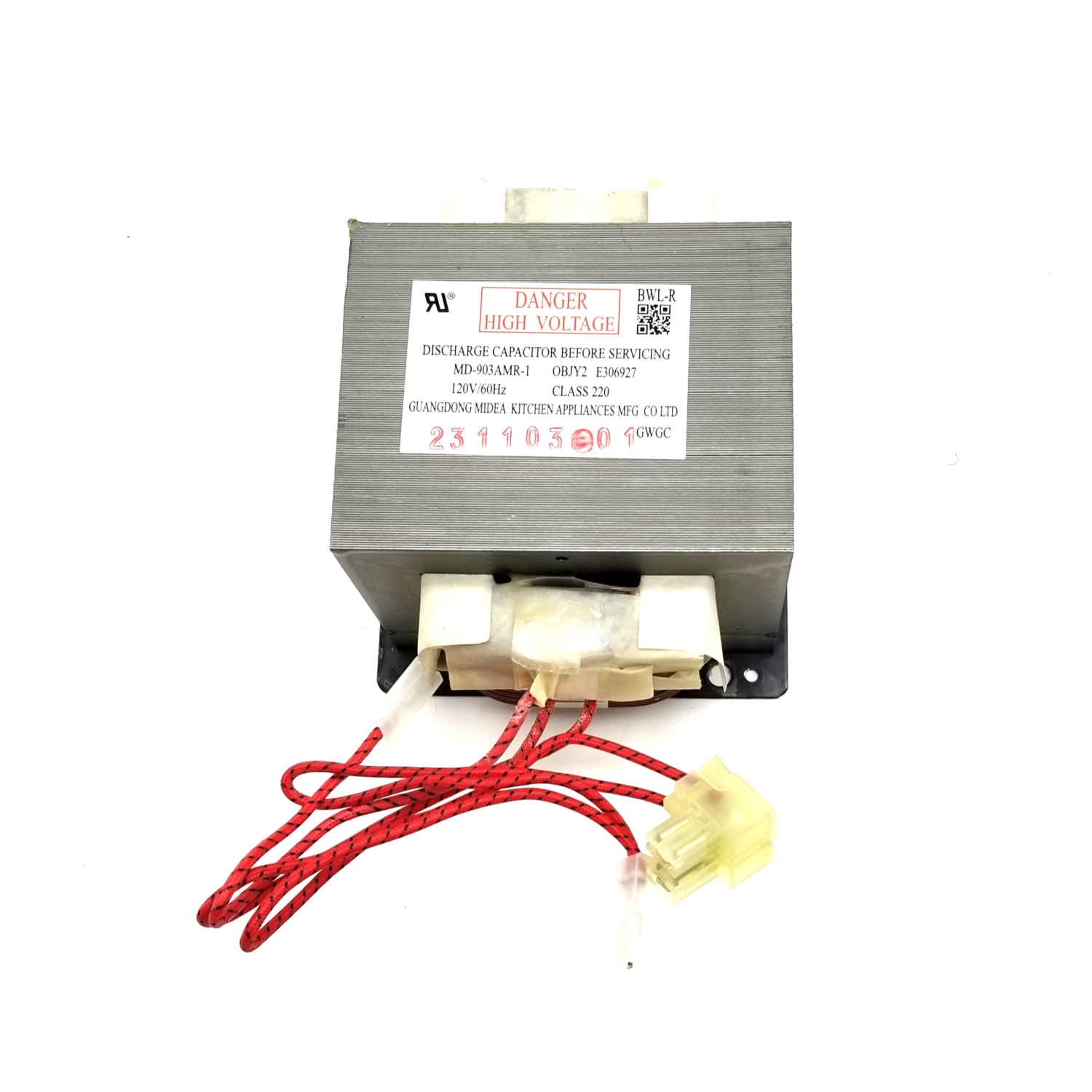 Refurbished LG LMC2075ST Countertop Microwave H.V. Transformer WG02A04009