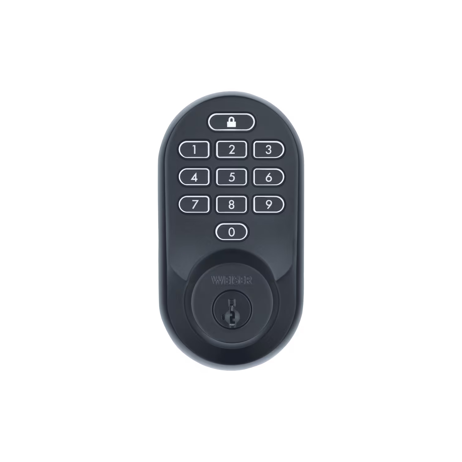 Weiser Halo Clé Wi-Fi Smart Lock Entrée sans clé Deadbolt - Noir mat (9GED24000-003)