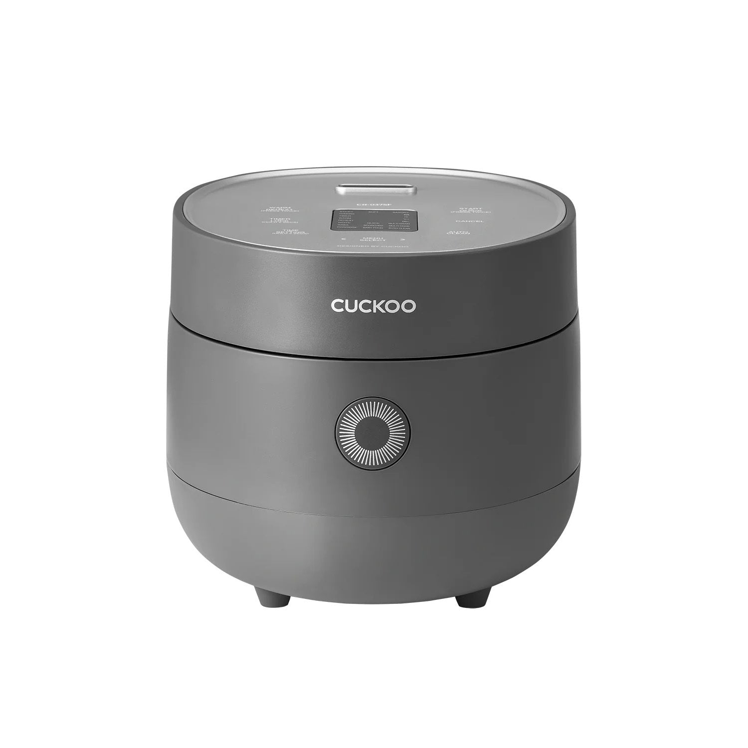 CUCKOO 3 Cup / 6 Cup (Cooked) Micom Rice Cooker & Warmer with Nonstick Inner Pot, 10 Menu Modes, LCD Display, Fuzzy Logic Tech, Auto Clean (Gray)