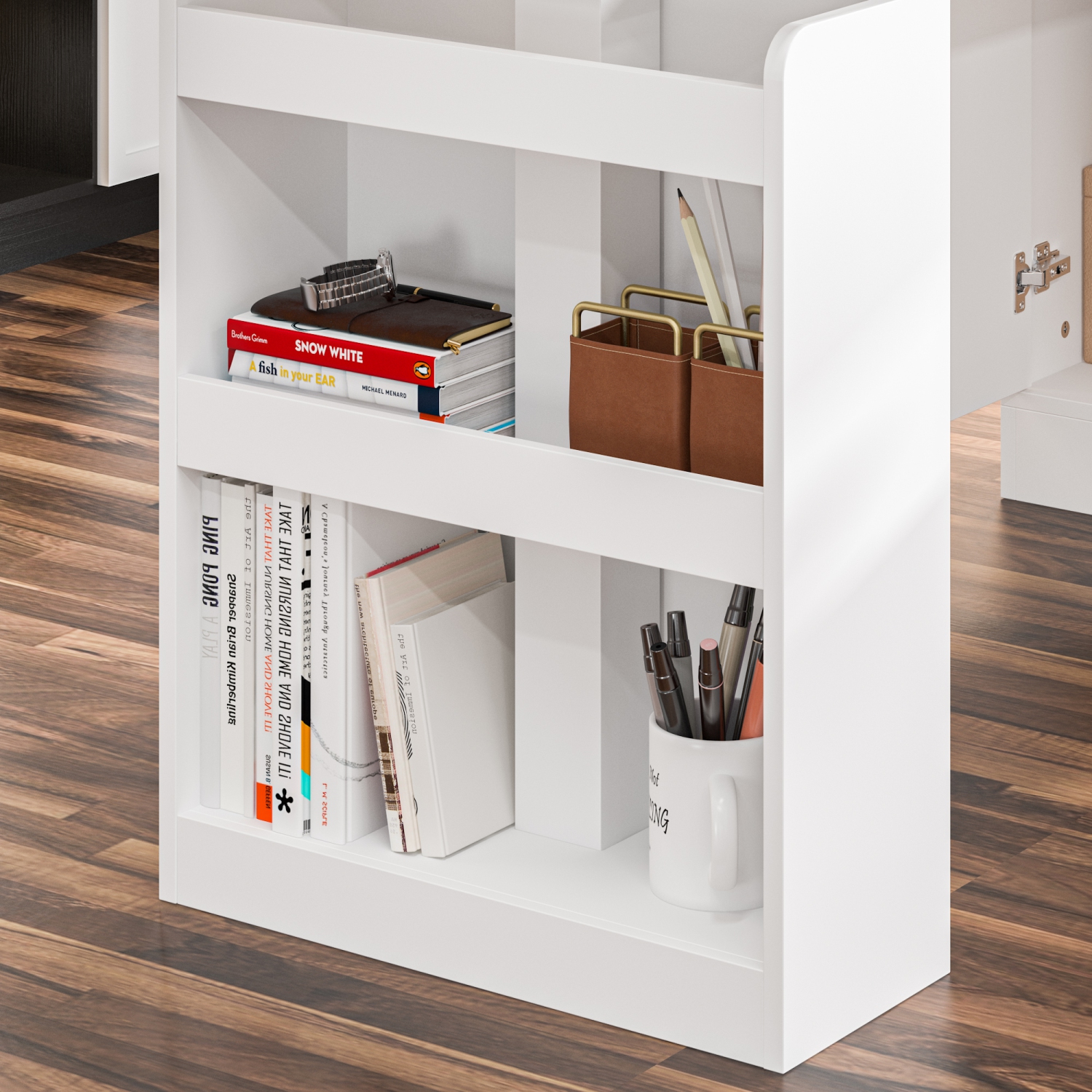 Bureau assis/debout ergonomique réglable avec contrôleur de mémoire préréglé de Homsee – Hauteur réglable, fini blanc