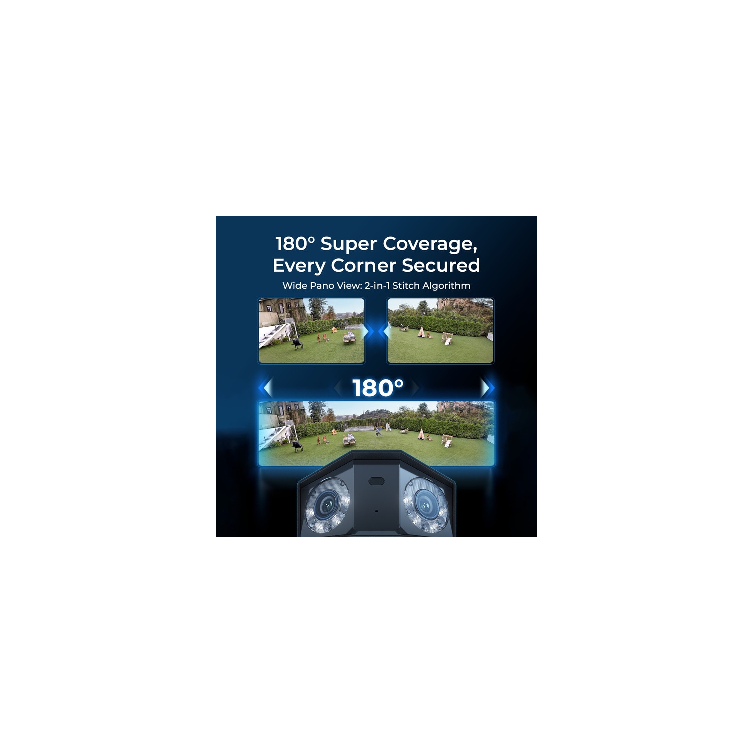 Reolink Duo 3 PoE - 16MP UHD Dual-Lens PoE Security Camera 180° Panoramic View Motion Track