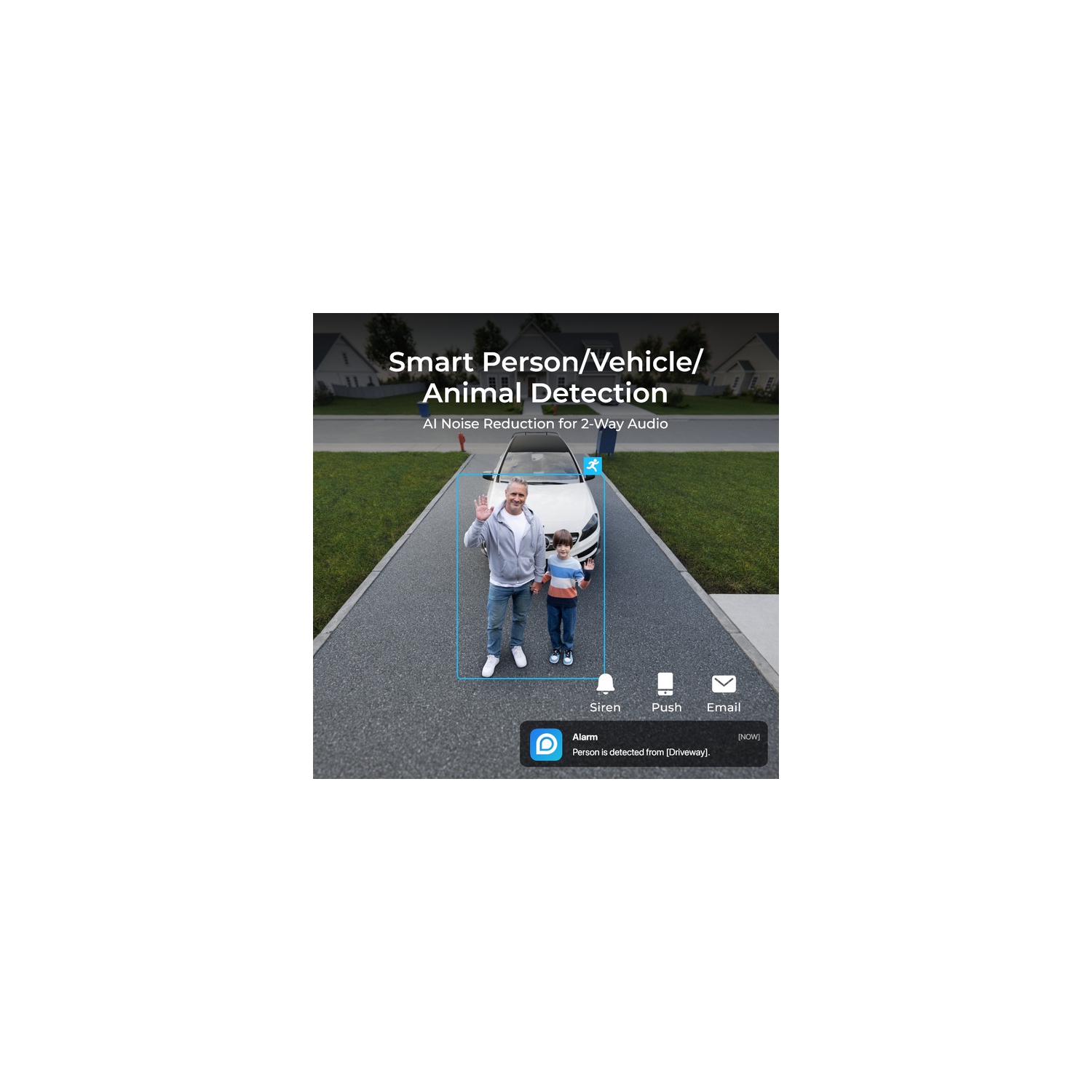 Reolink Duo 3 PoE - 16MP UHD Dual-Lens PoE Security Camera 180° Panoramic View Motion Track