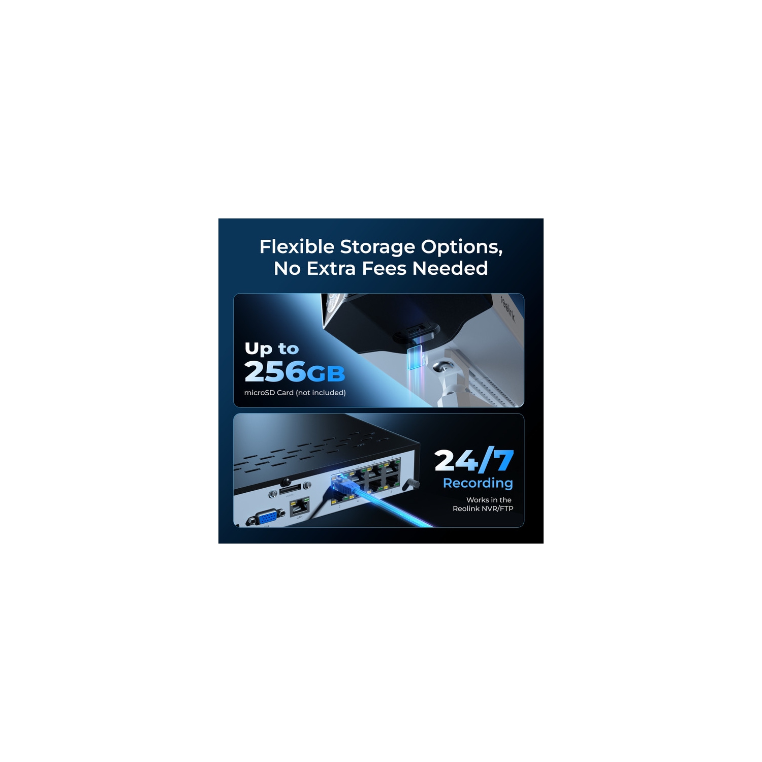 Reolink Duo 3 PoE - 16MP UHD Dual-Lens PoE Security Camera 180° Panoramic View Motion Track