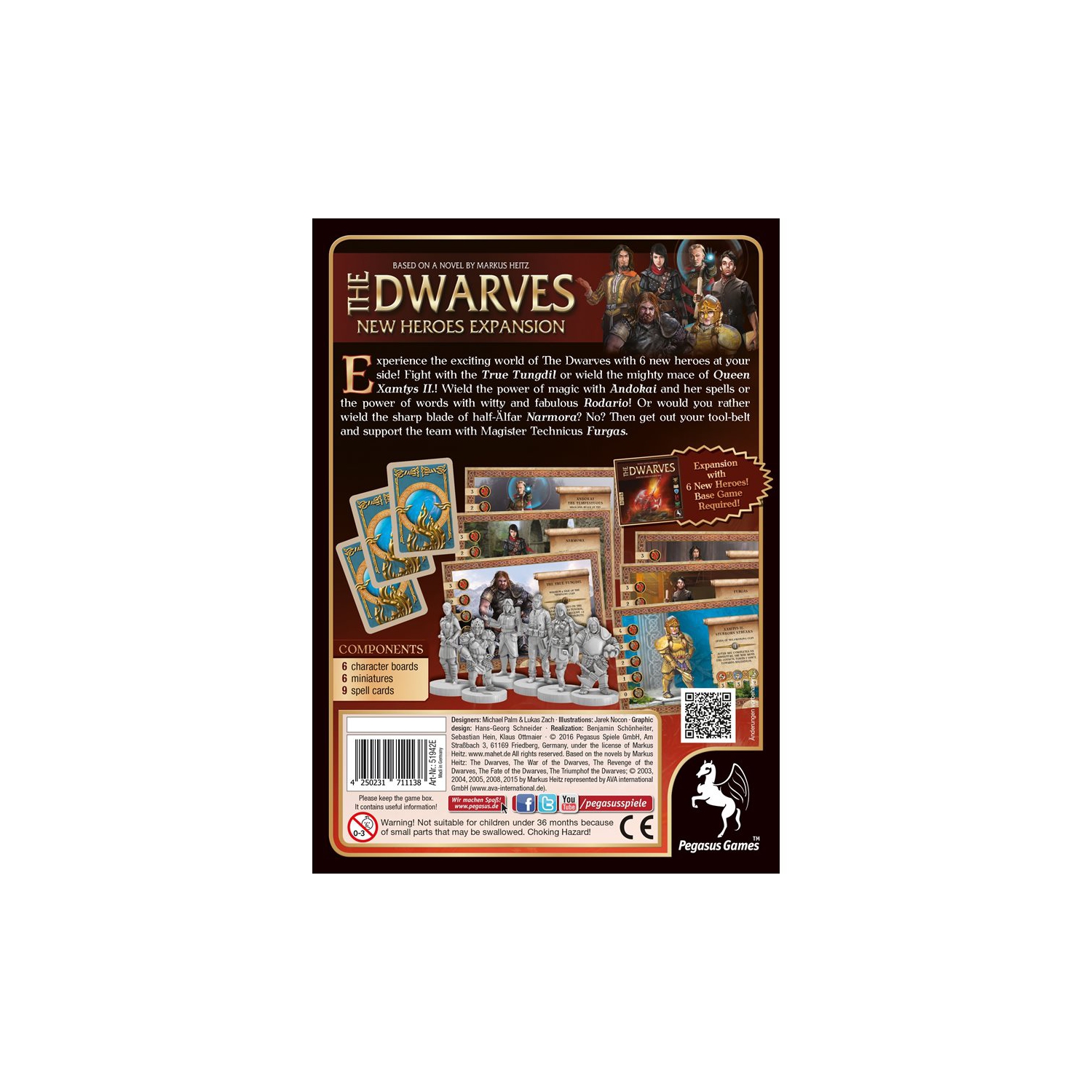 Jeu de société The Dwarves: Nouveaux héros Nouveau