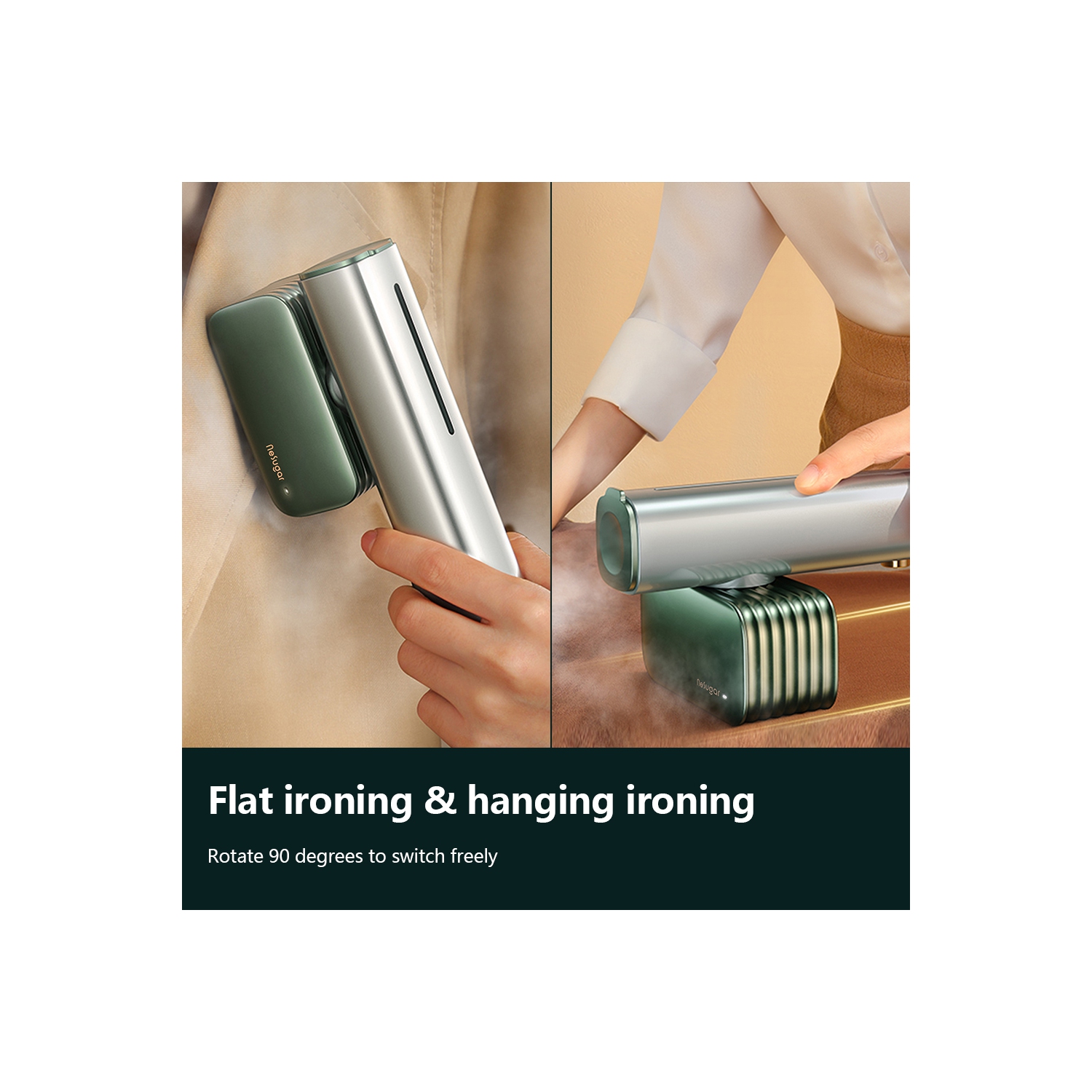 Nesugar Steamer for Clothes, Fashion Handheld Garment Steamer, 0.8lbs Lightly, 15s Fast Heat-up, 10 Minutes of Continuous Steam, Light Mini Steam