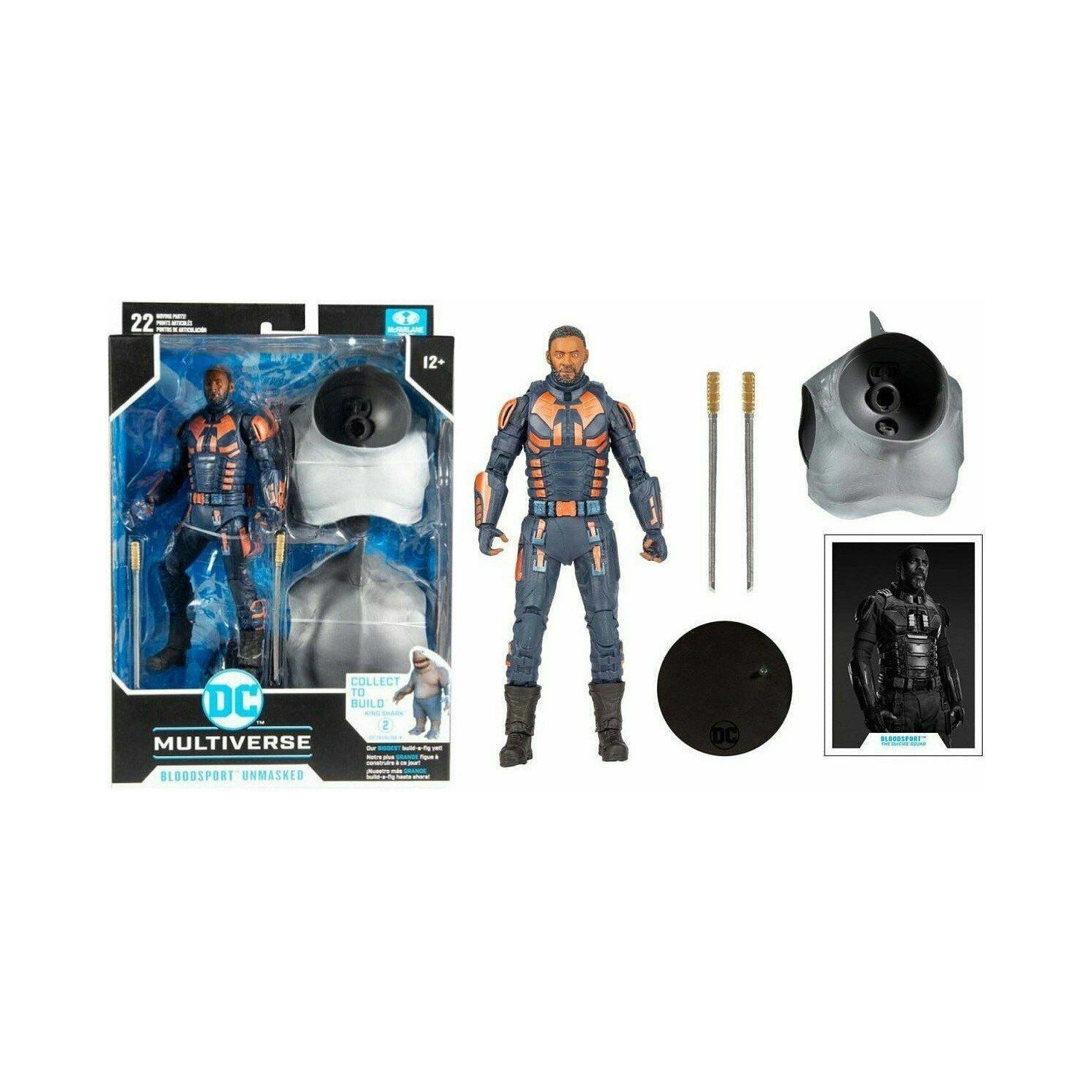 DC Multiverse 7" Build A Suicide Squad Movie Bloodsport Unmasked