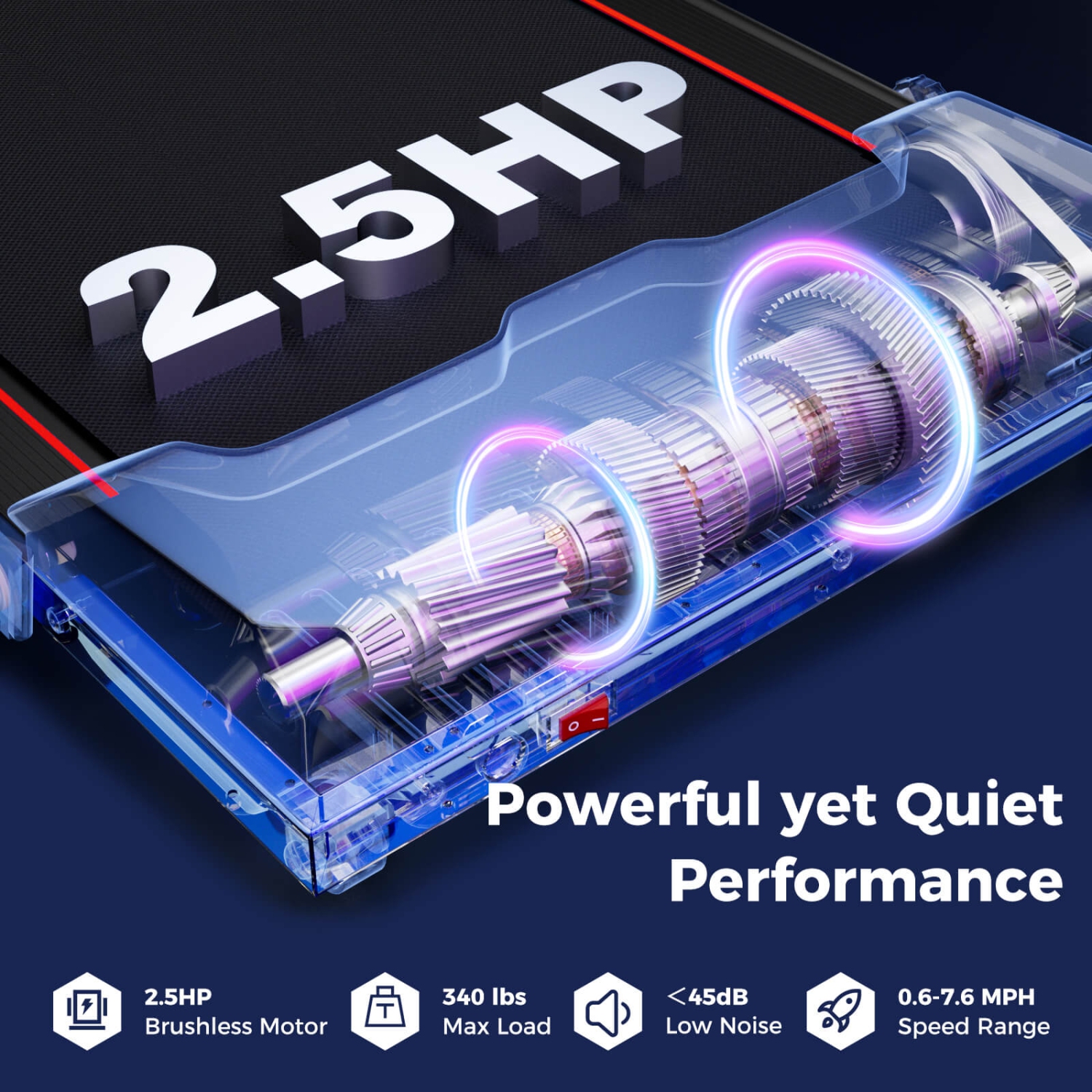 Tapis roulant pliable 3-en-1 de Costway avec écran LED et APPLICATION pour la maison