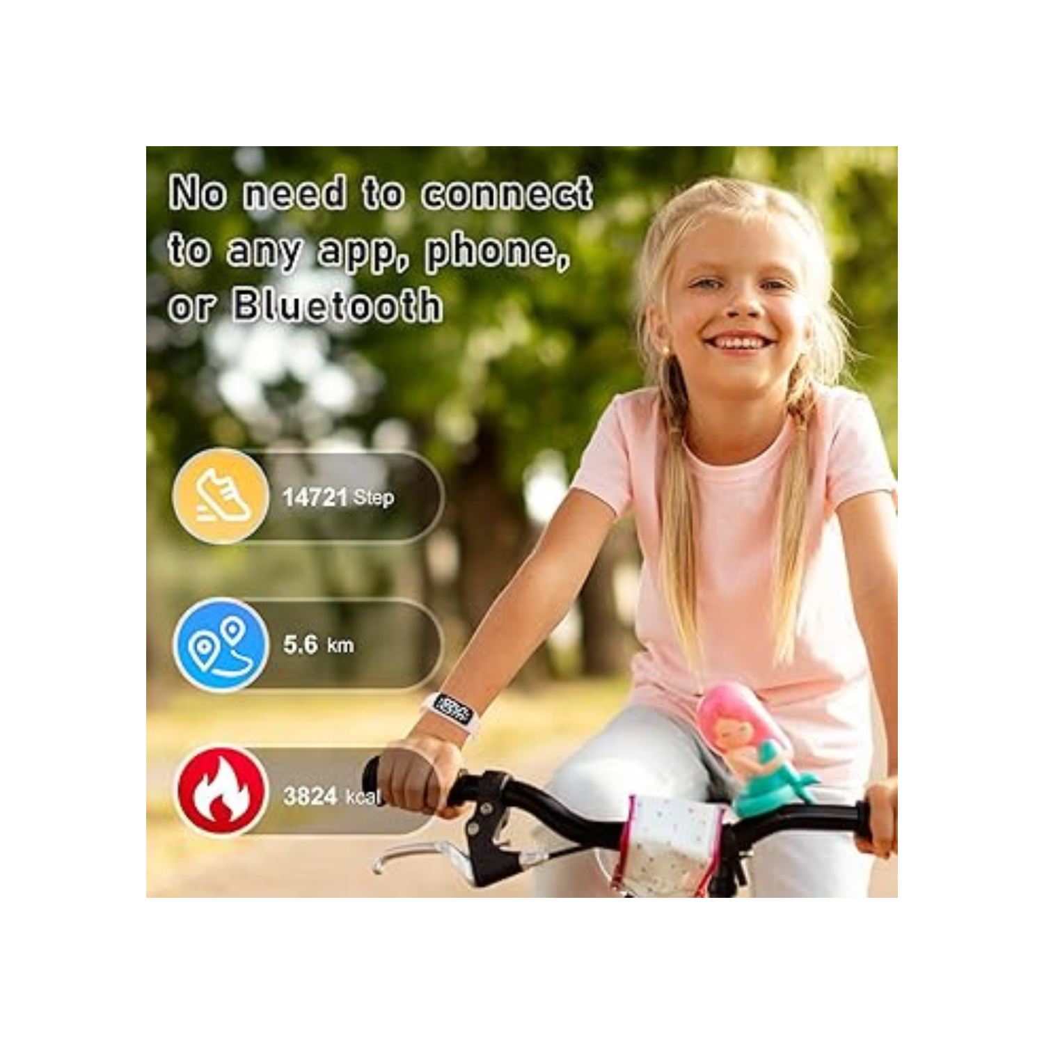 Fitness Tracker Kids Watch for Boys Girls Step Counter Pedometer Waterproof Fitness Watch Sports Activity Tracker for Kids Ideal Gifts for Teen Boys