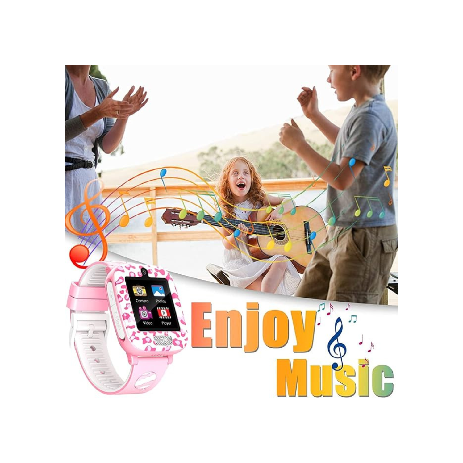 Kids Smart Watch for Boys Girls,Games Smartwatch with 14 Puzzle Games Dual Camera Music Video Audio Recording Alarm Clock Ages 3-12 Educational