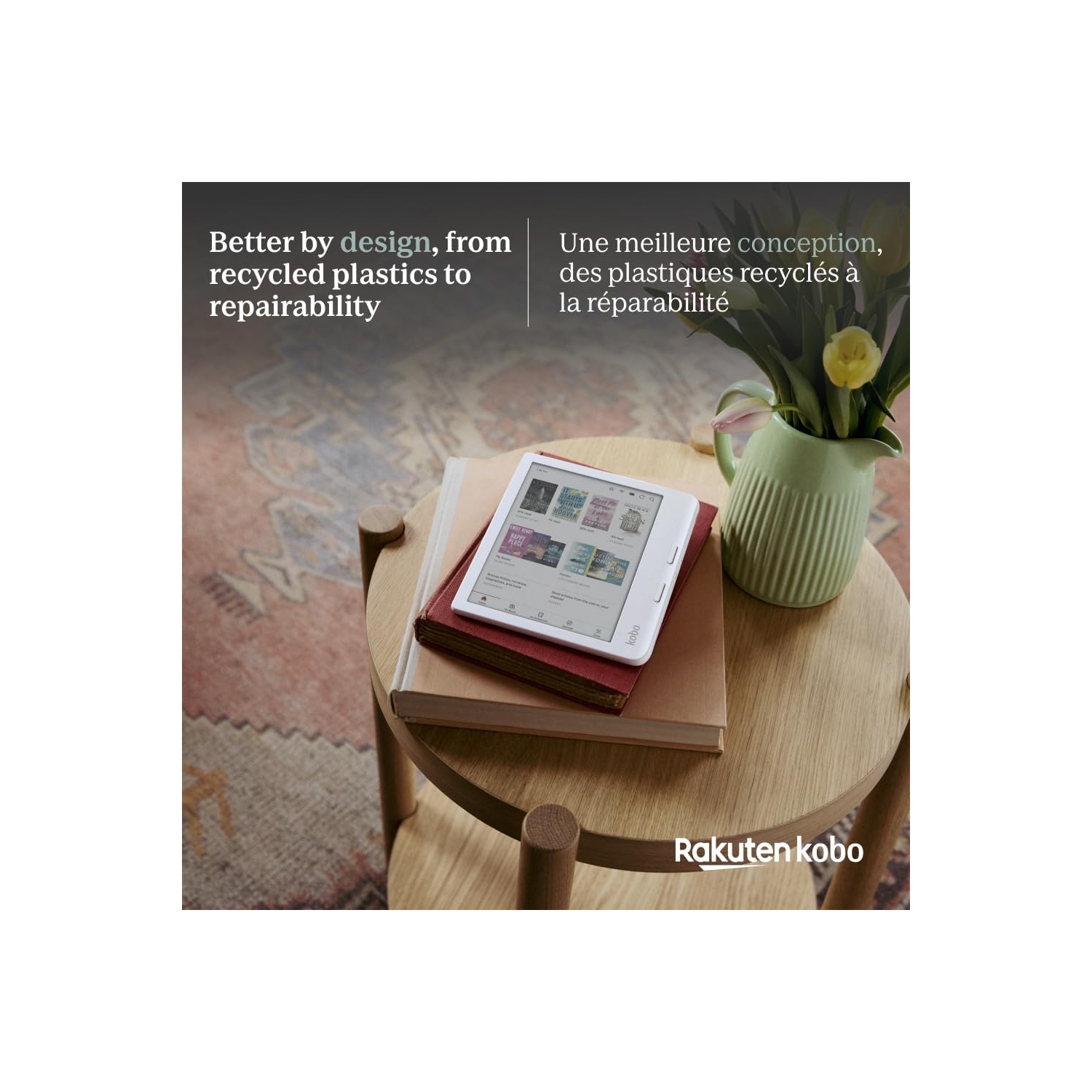 Refurbished - Kobo Libra Colour 7" Digital eReader with Touchscreen - White