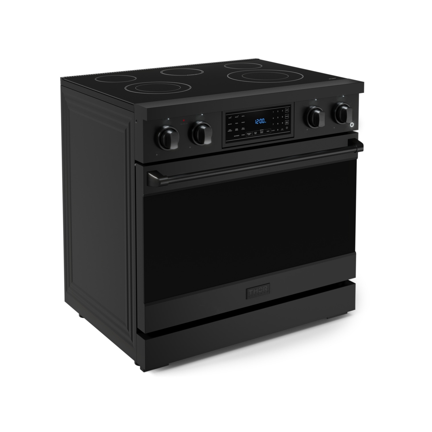 Gordon Ramsay by THOR Kitchen 36 Inch Professional Electric Range with Tilt Panel Touch Control in Black