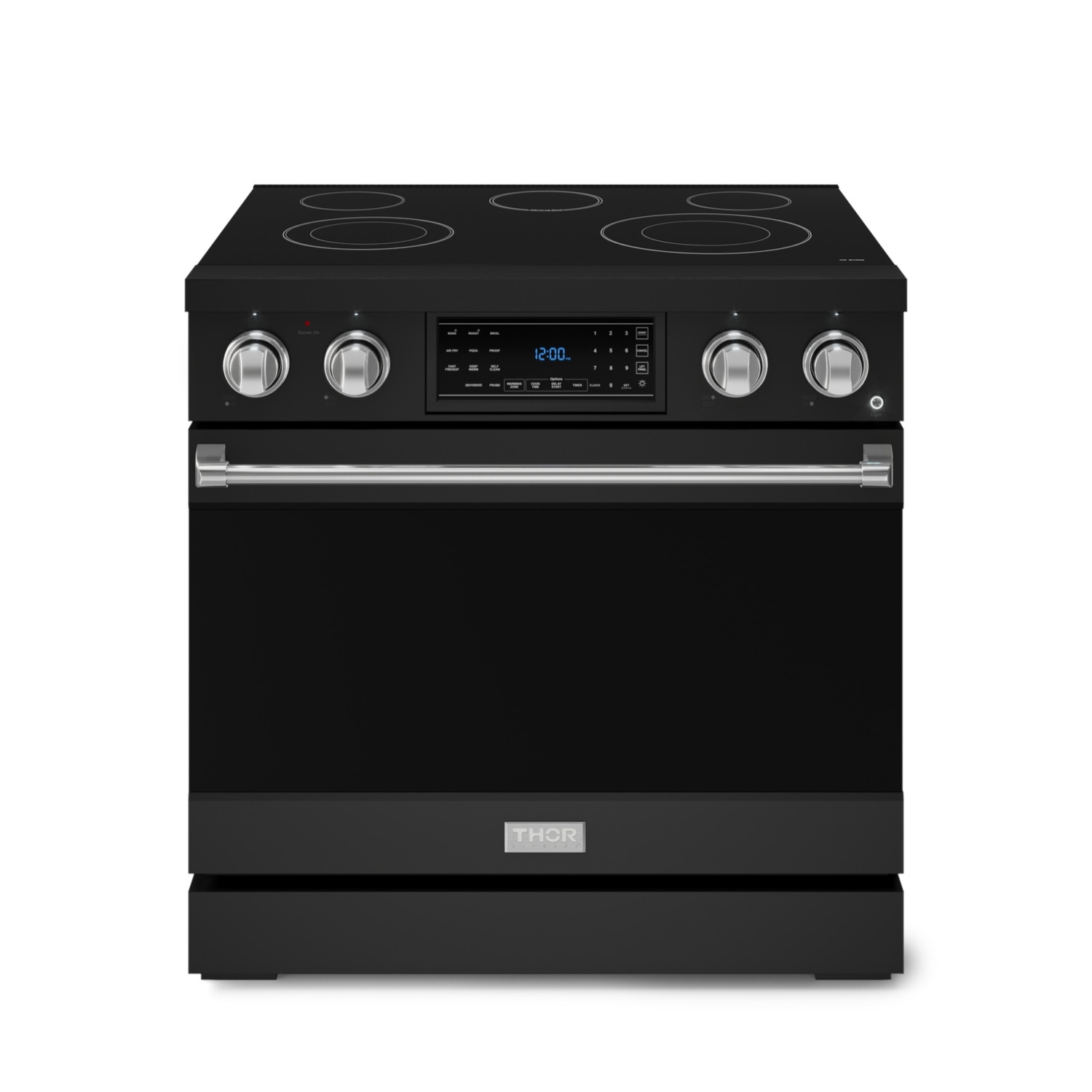 Gordon Ramsay by THOR Kitchen 36 Inch Professional Electric Range with Tilt Panel Touch Control in Black/Stainless Steel