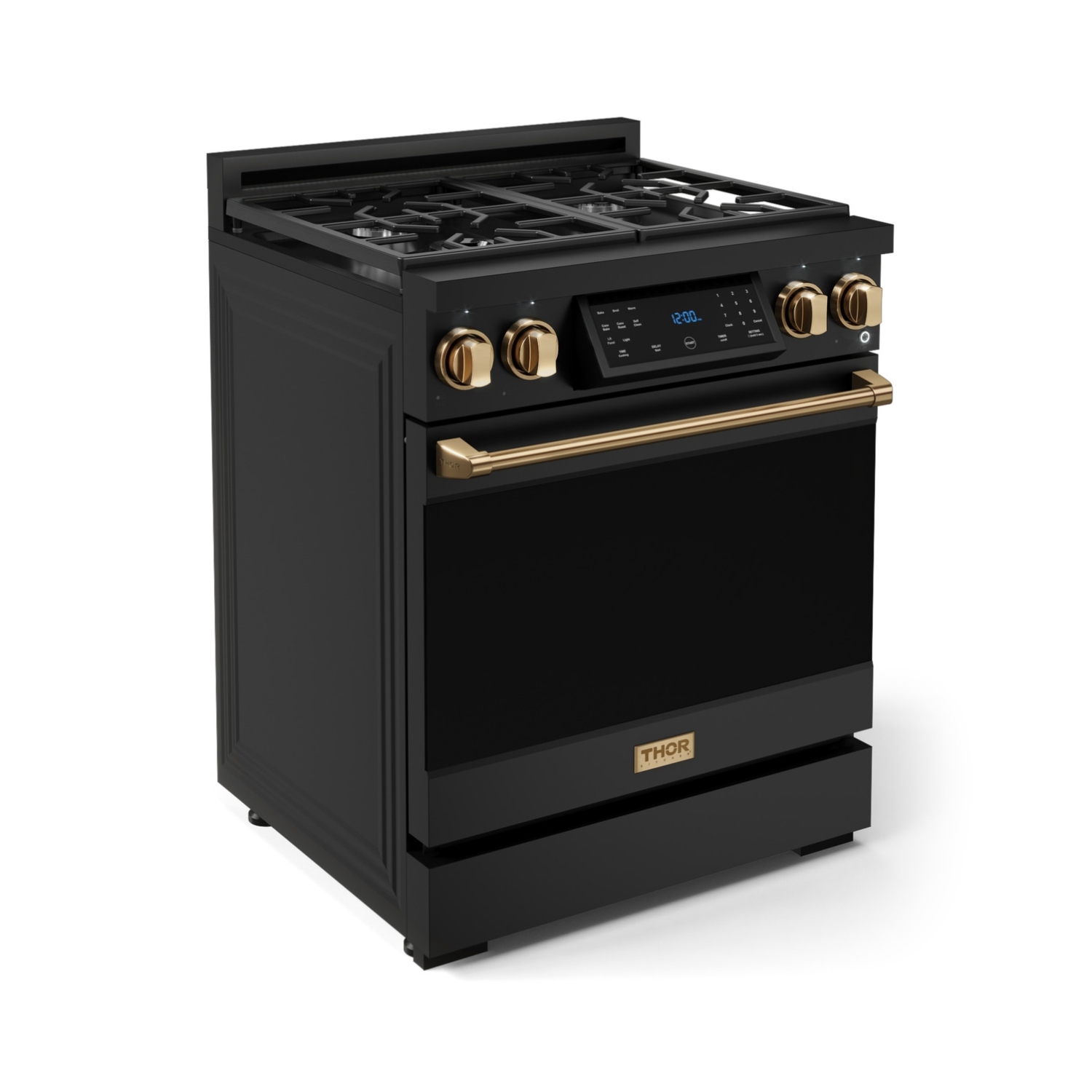 Gordon Ramsay by THOR Kitchen 30 Inch Professional Gas Range with Tilt Panel Touch Control in Black/Bronze