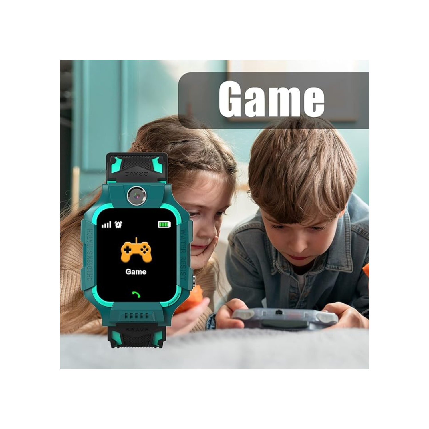Smart Watch Phone Gift for Kids - Children Smartwatch Boys Girls with 14 Puzzle Games Music MP3 Player HD Selfie Camera Calculator Alarms Timer 12/24