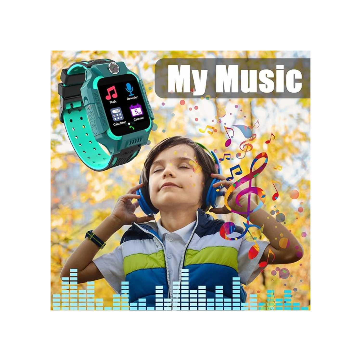 Smart Watch Phone Gift for Kids - Children Smartwatch Boys Girls with 14 Puzzle Games Music MP3 Player HD Selfie Camera Calculator Alarms Timer 12/24