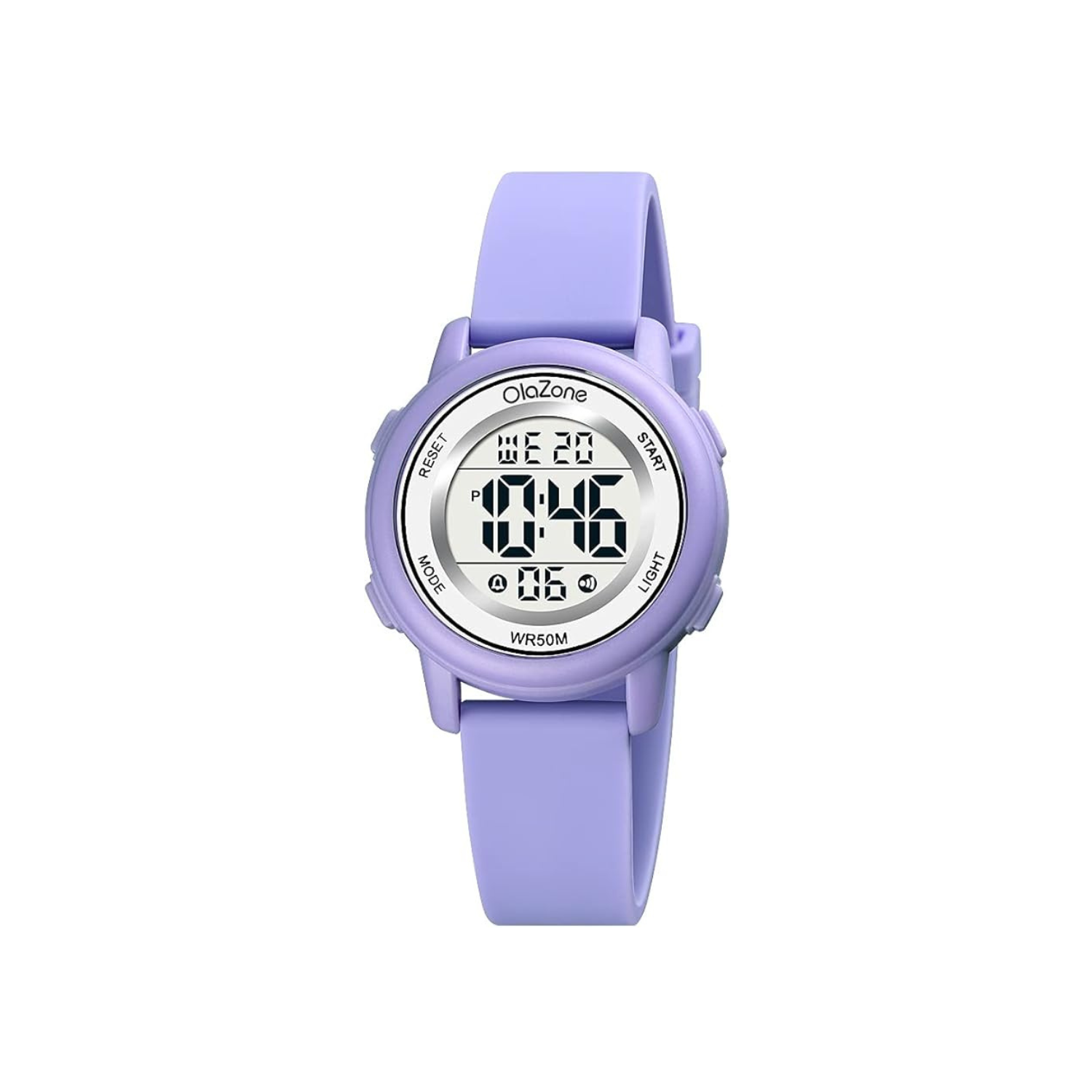 Kids Watch Girl Flower Shape Watch Novelty Cartoon Digital Watch 2 Pieces(Pink+Purple)